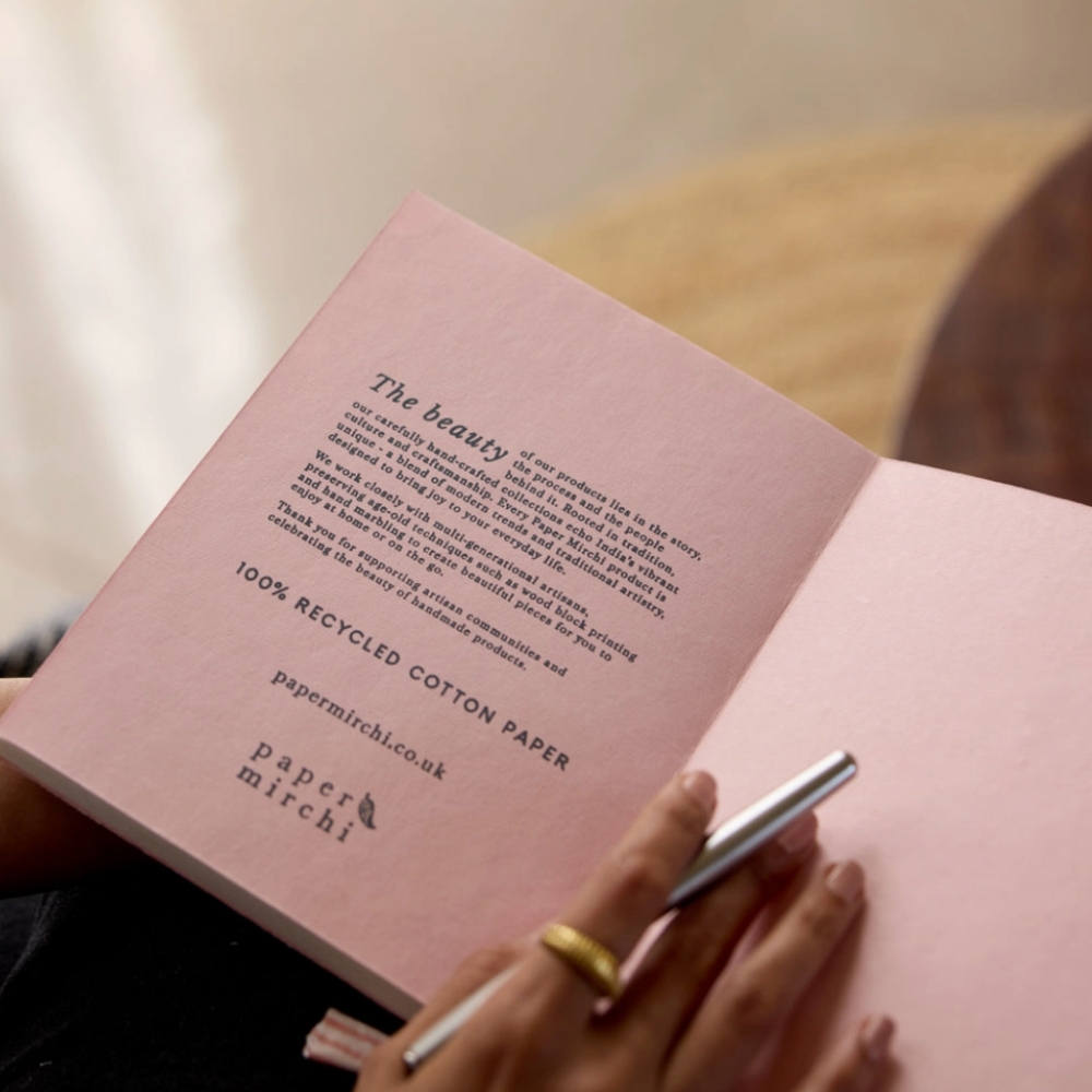 Paper Mirchi, Carnet de notes - Disty Floral Blush