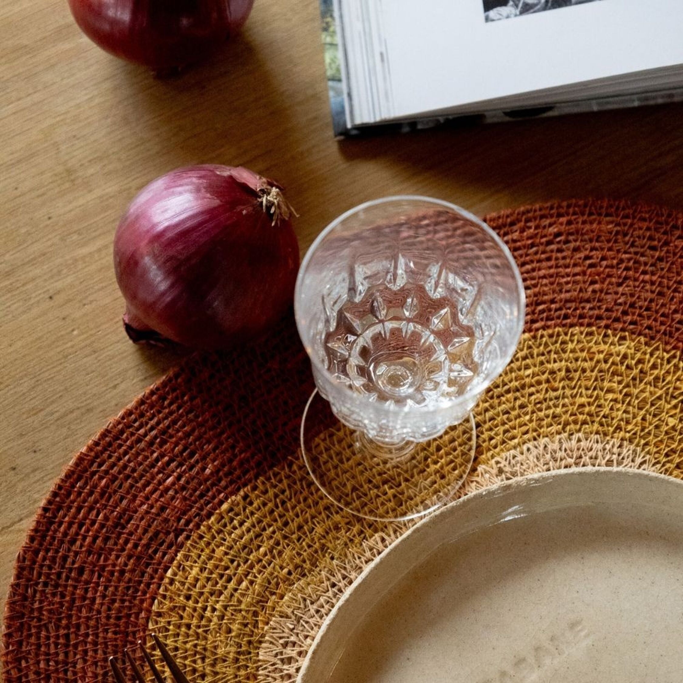 Bonheur du jour, Set de table en Raphia - Mada Ecureuil Nude