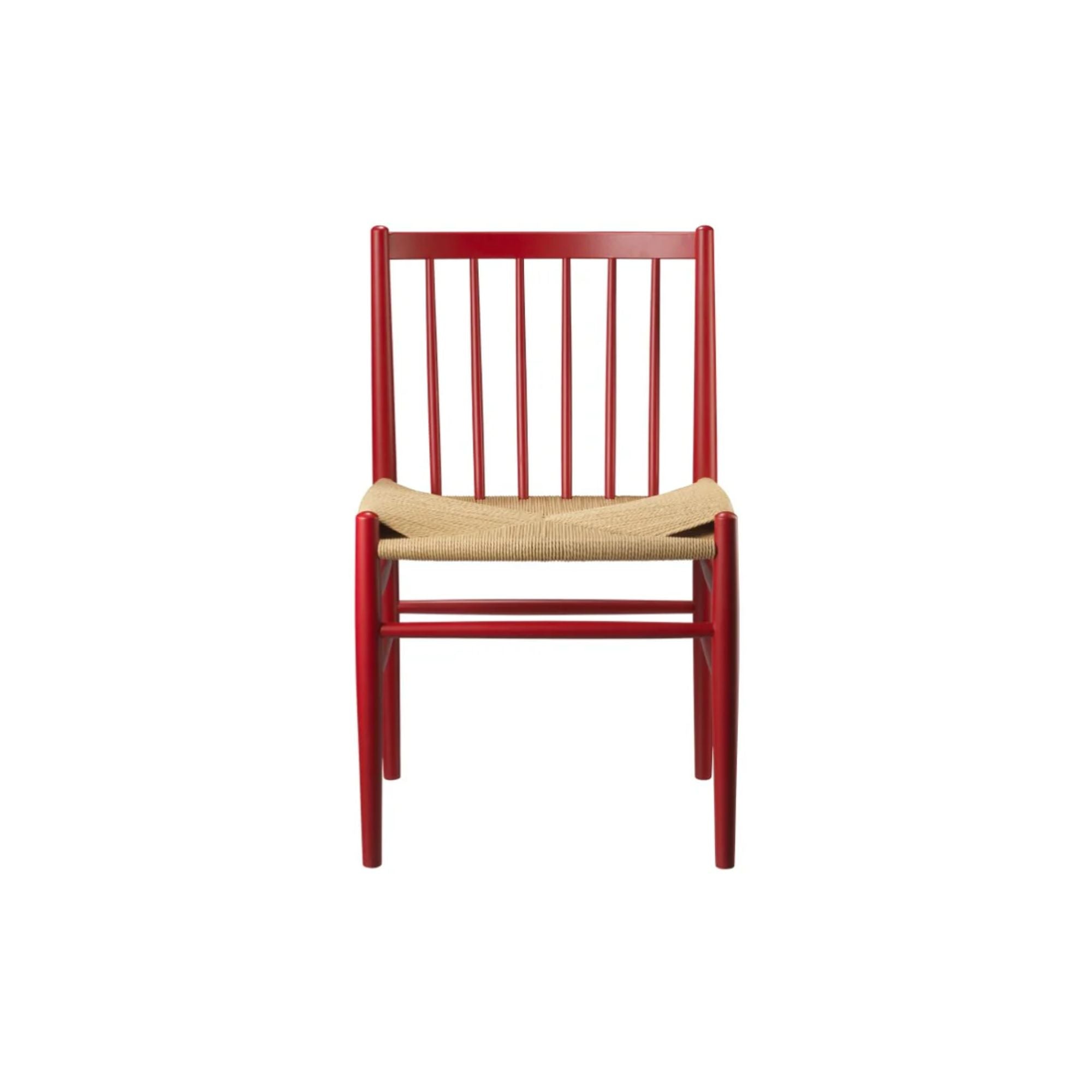 FDB Mobler, Chaise en bois et tissage naturel - J80