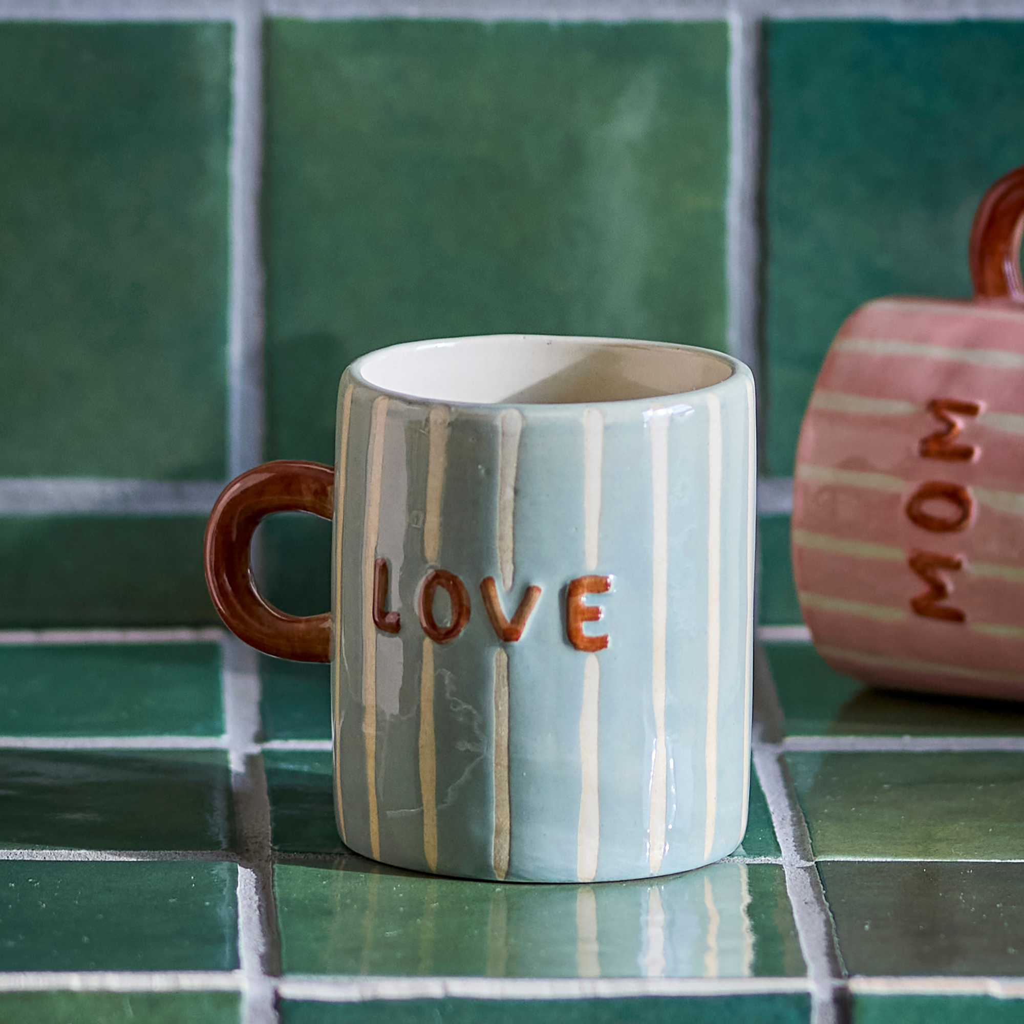 Bloomingville , Mug - Cherish Bleu