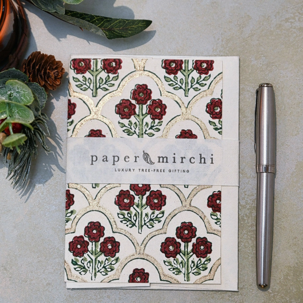 Paper Mirchi, Carte - Treillis cerise