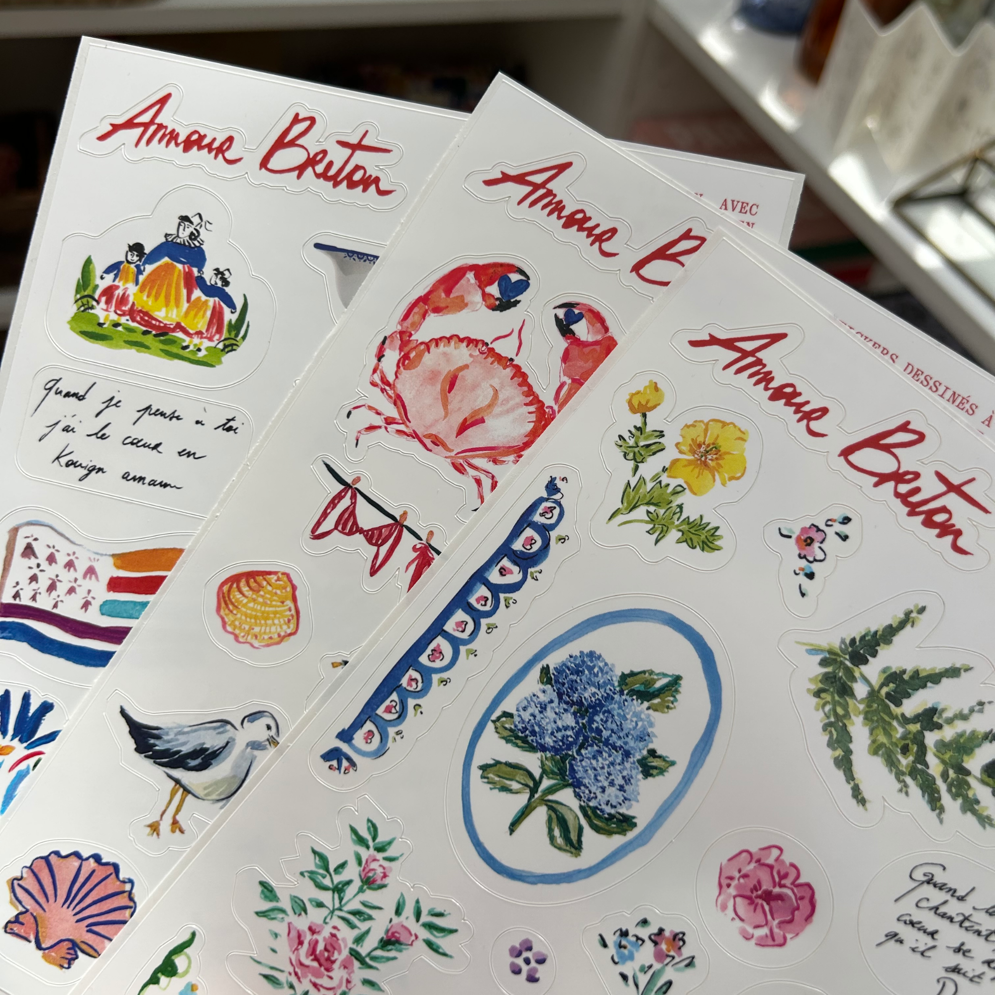 Planche de stickers - MER
