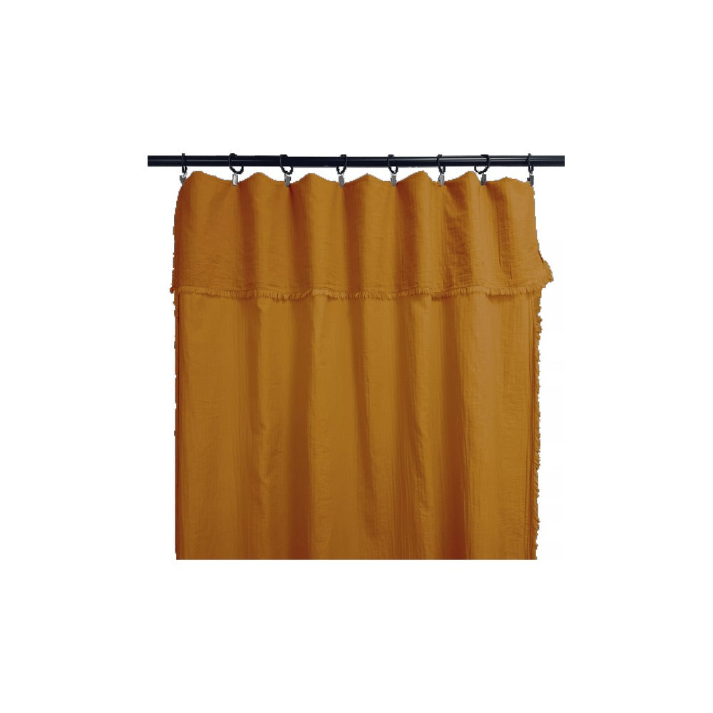 Haomy, Rideau en voile de coton 170x250 / 170x300 - Mykonos Safran