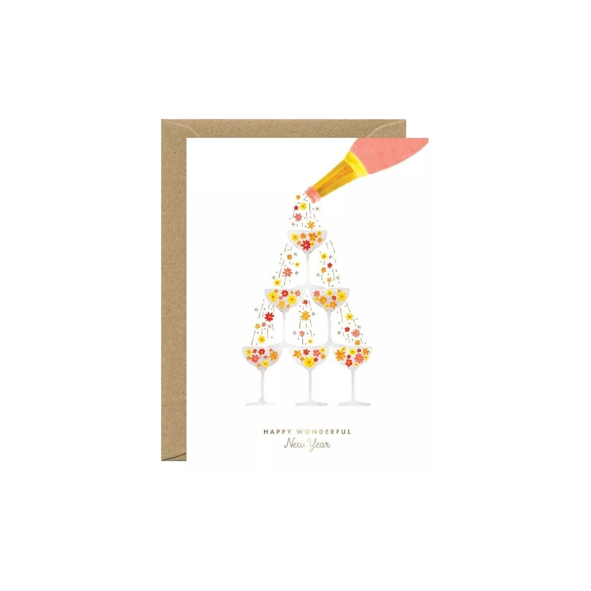 All The Ways To Say, Carte - Flower champagne