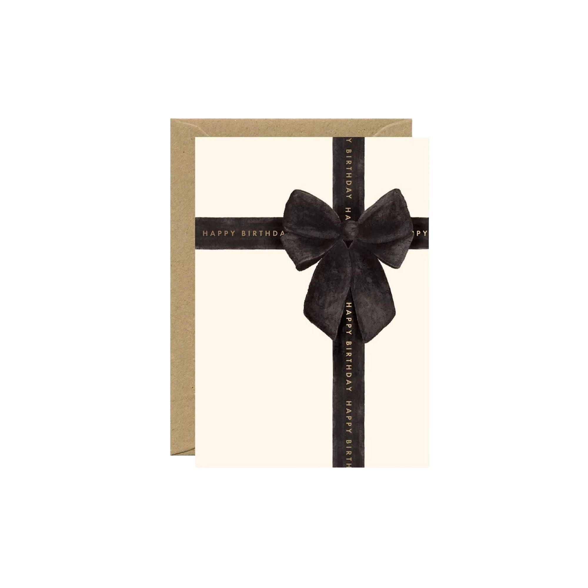 All The Ways To Say, Carte - Happy Birthday Black Bow