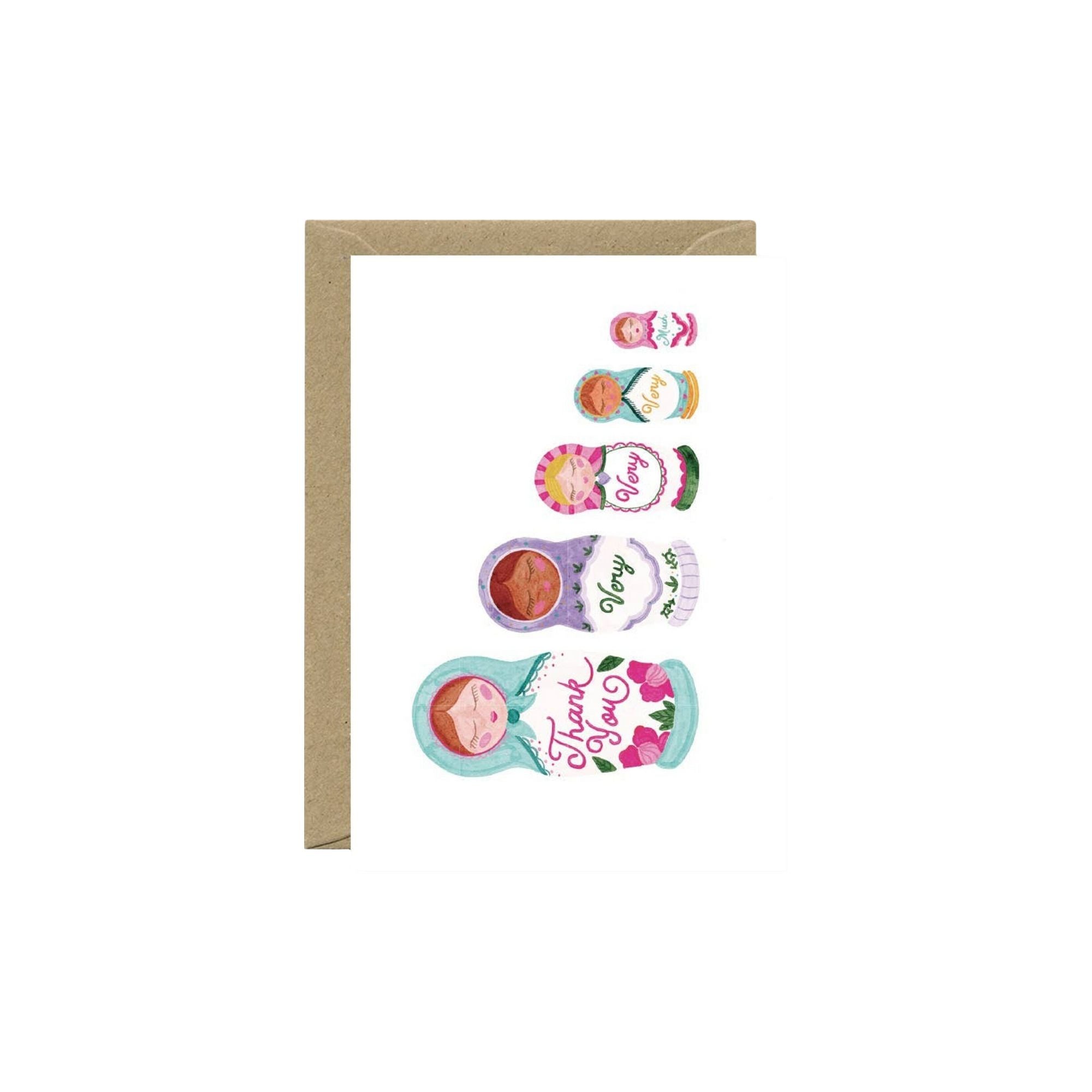 All The Ways To Say, Carte - Thank you Dolls