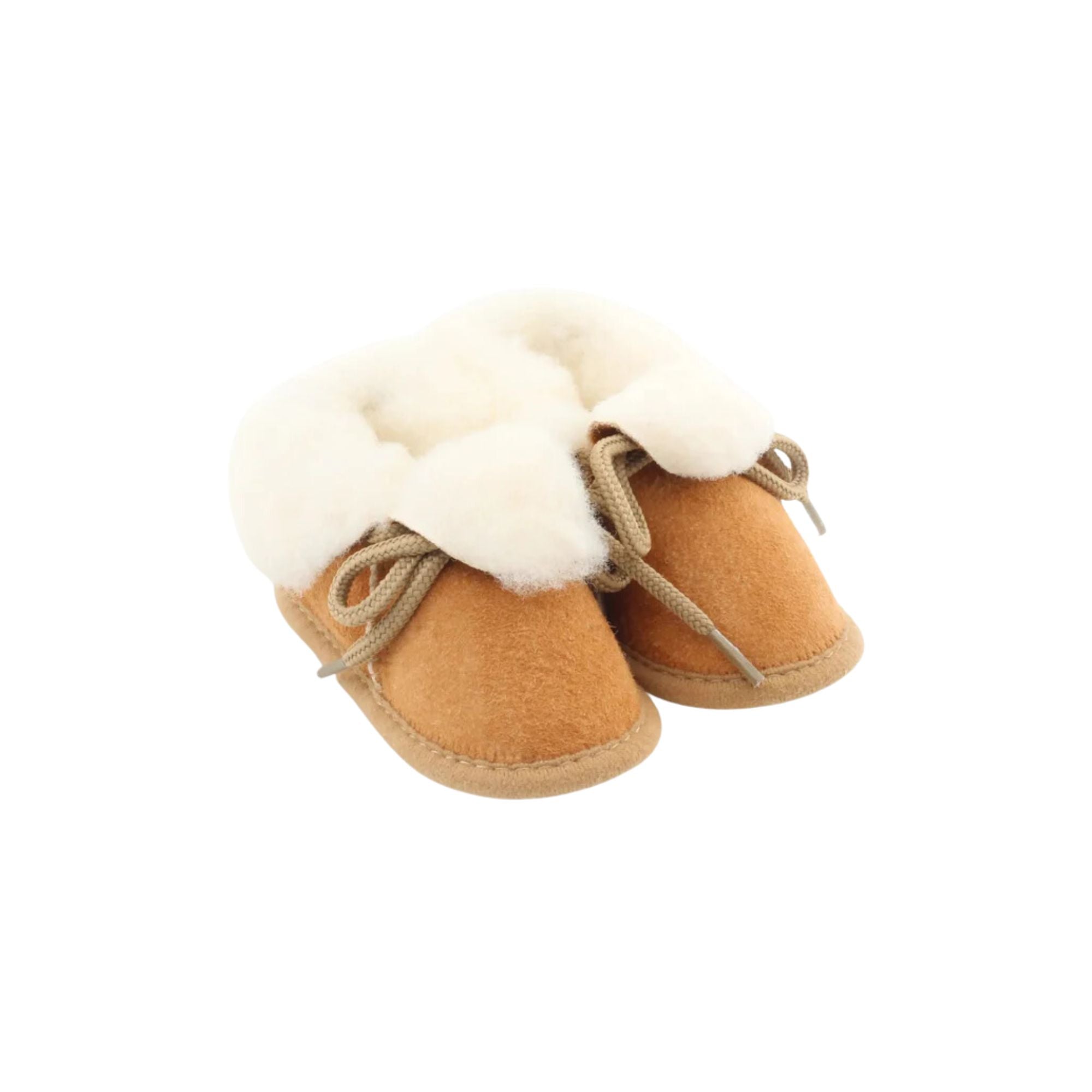 Artisan, Chaussons bébé en peau de mouton - Beige