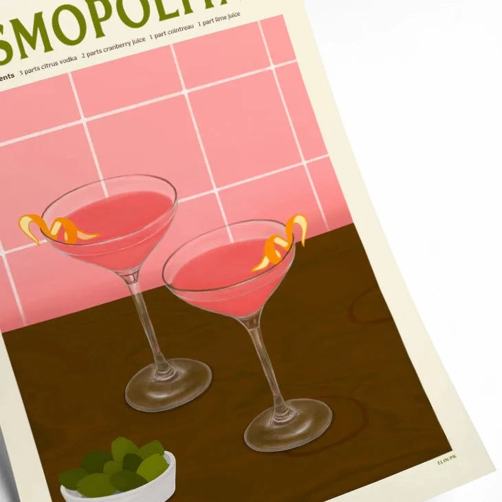 Affiche PSTR studio - Elin PK, Cosmopolitan