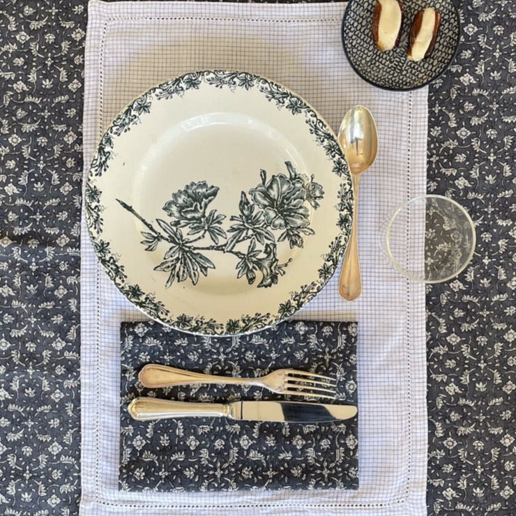 Ateliers Scarlette,Serviette de table - Marge Bleu