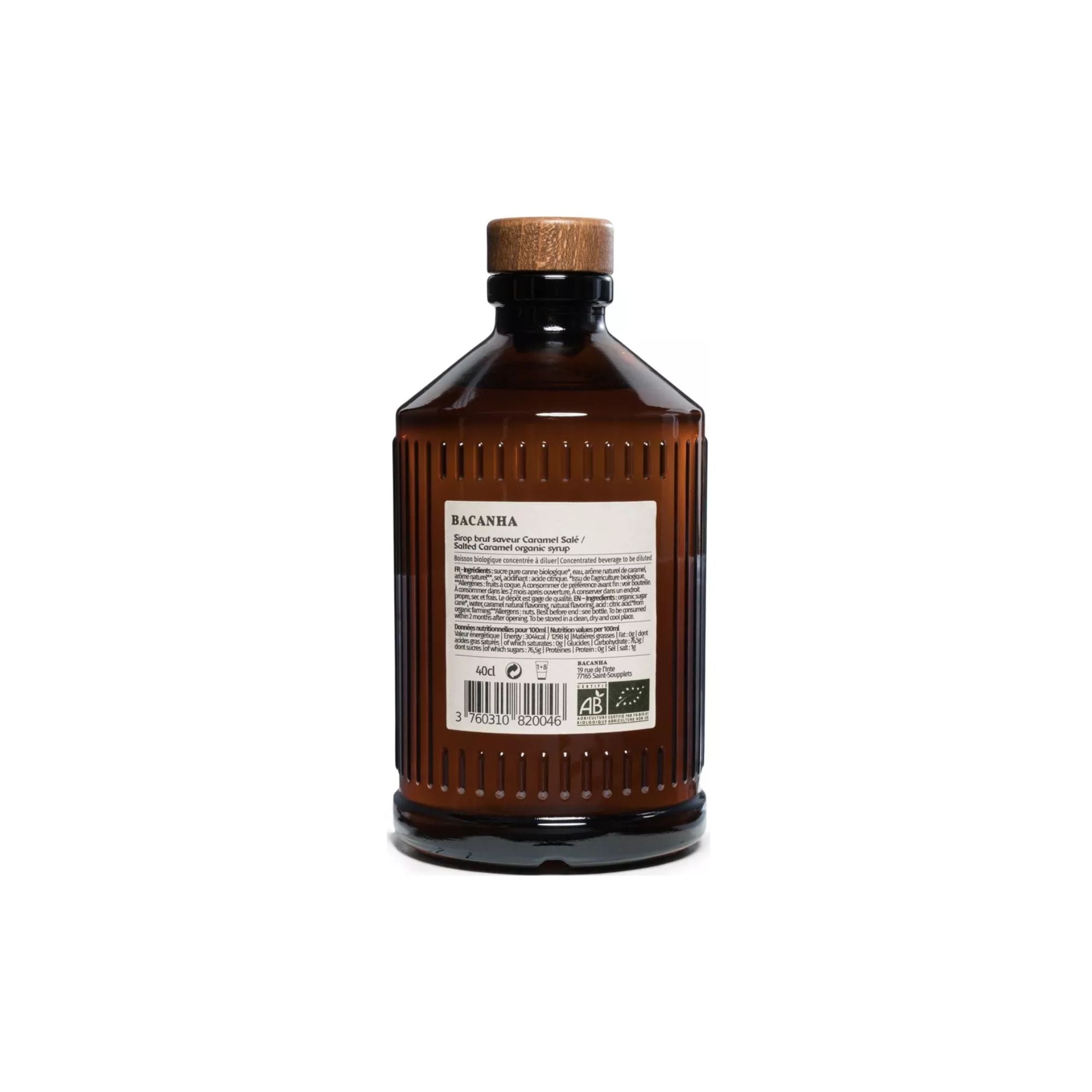 Bacanha, Sirop bio brut - Caramel Salé