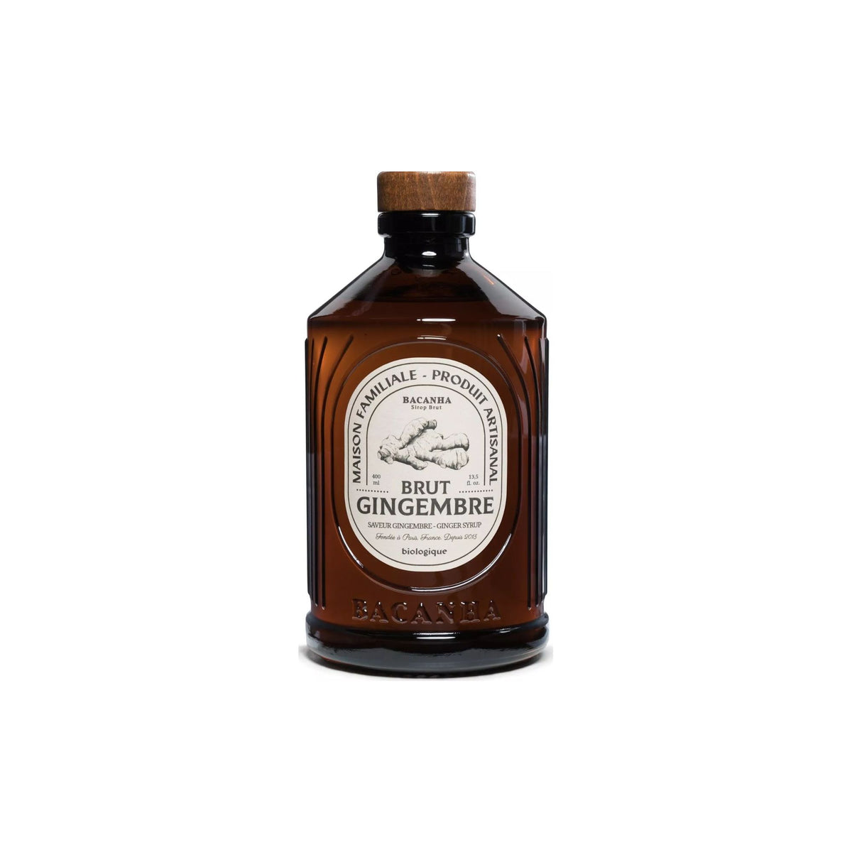 Bacanha -- Sirop gingembre brut bio - 400 ml main image 1