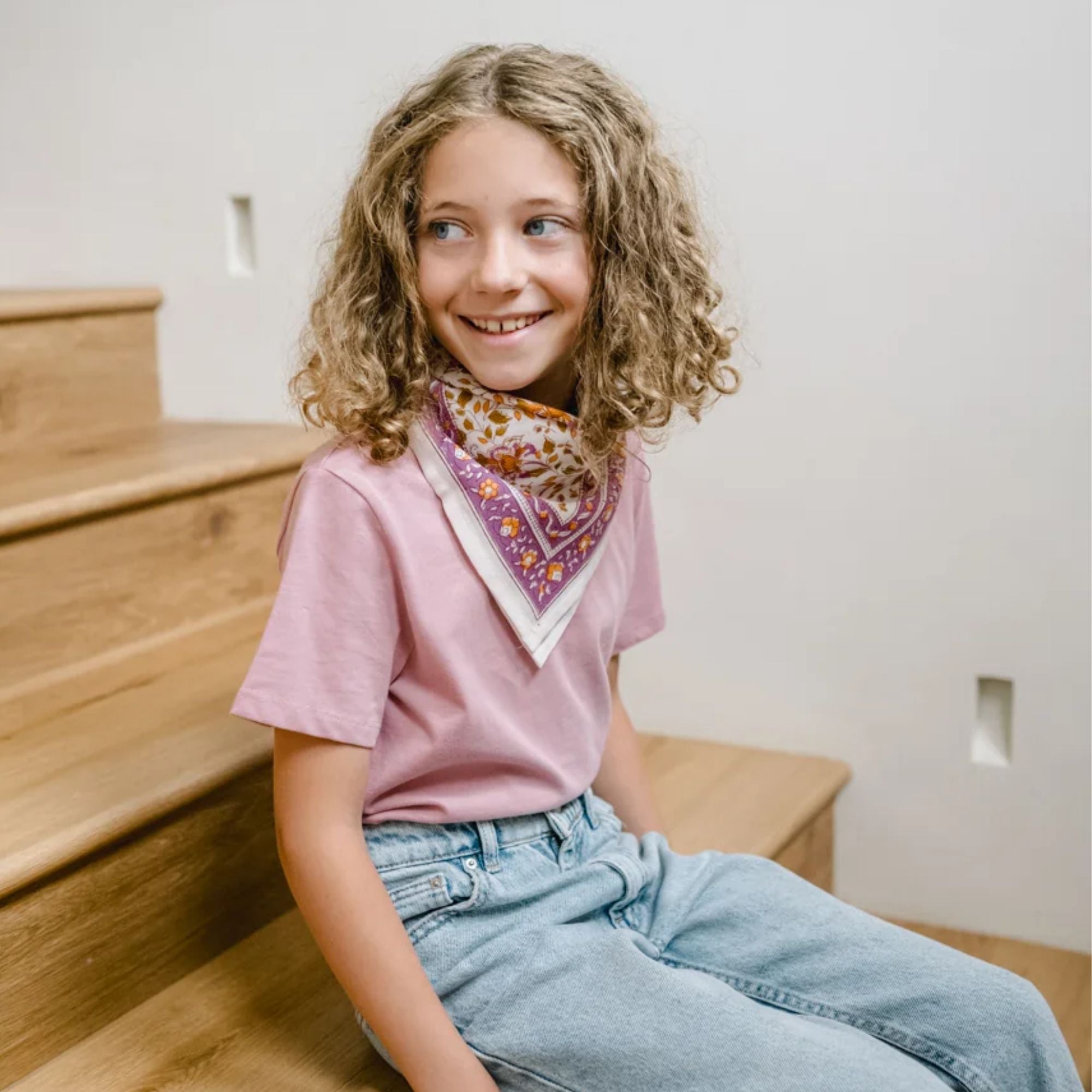 Bindi Atelier, Petit Foulard Indien - Folk Story Petale