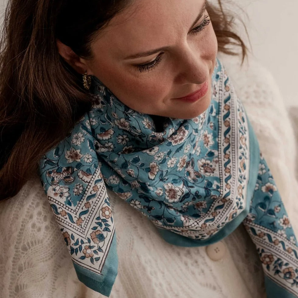 Bindi Atelier, Grand Foulard Indien - Edel Nuage