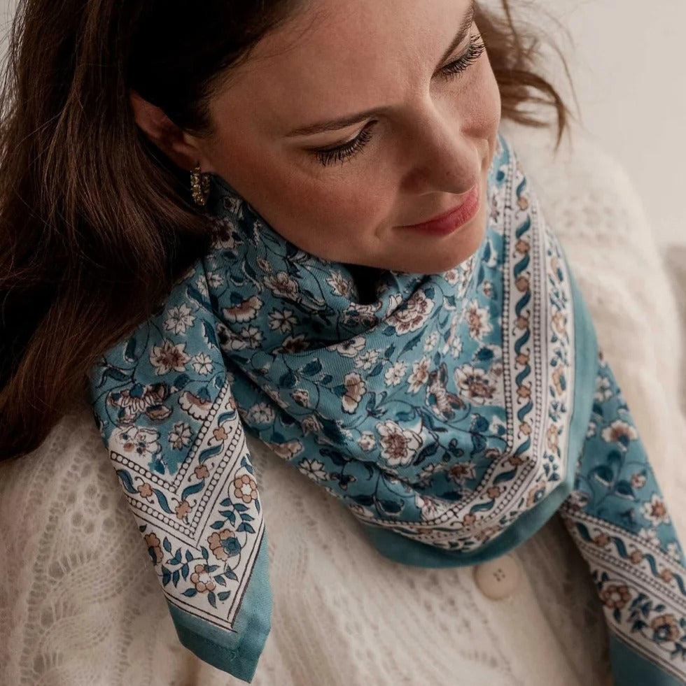 Bindi Atelier, Grand Foulard Indien - Edel Nuage