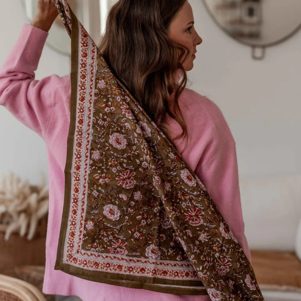 Bindi Atelier, Grand Foulard Indien - Kiala Biscuit