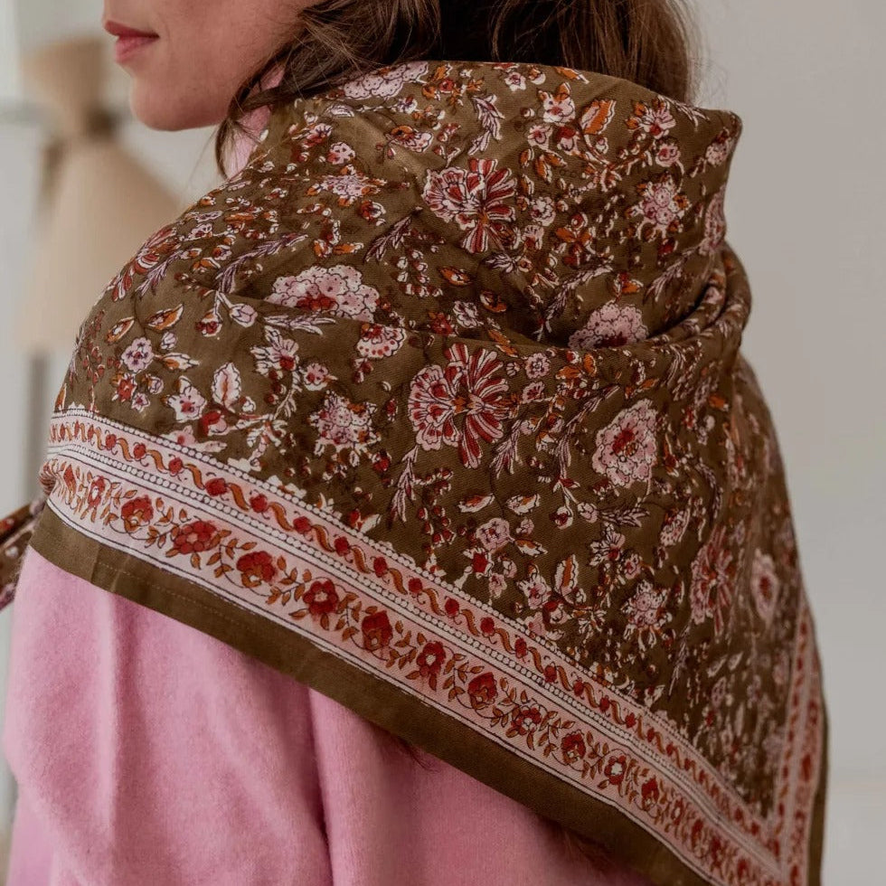 Bindi Atelier, Grand Foulard Indien - Kiala Biscuit