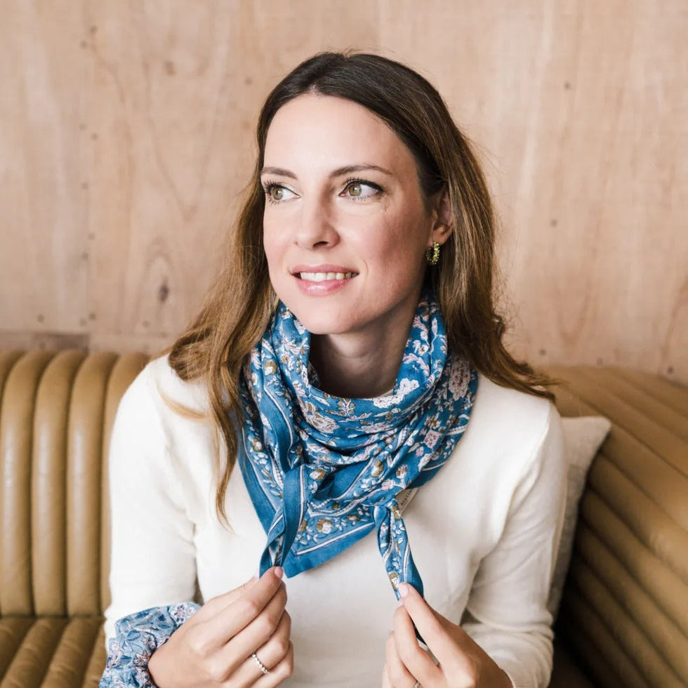 Bindi Atelier, Grand Foulard Indien - Kiala Minuit