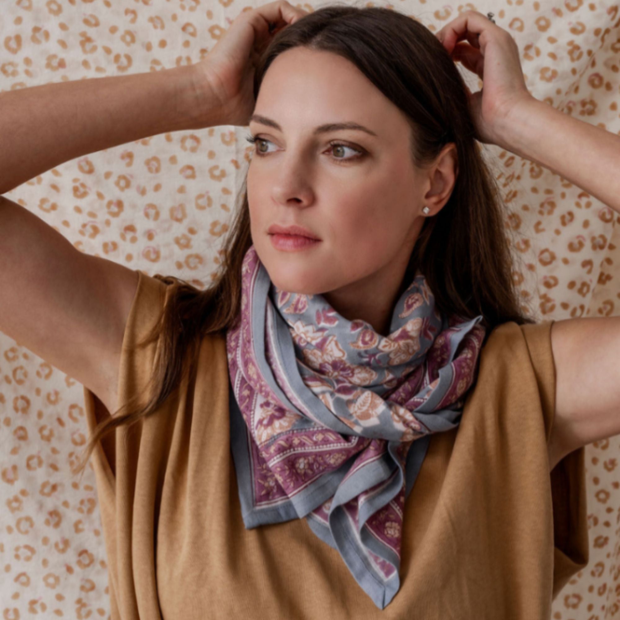 Bindi Atelier, Grand Foulard Indien - Matira Azul