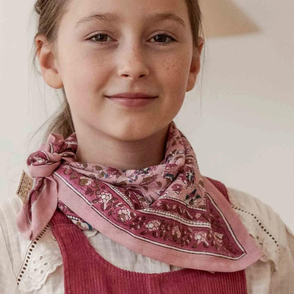 Bindi Atelier, Petit Foulard Indien - Edel Blush