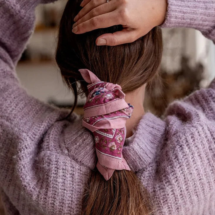 Bindi Atelier, Petit Foulard Indien - Edel Blush