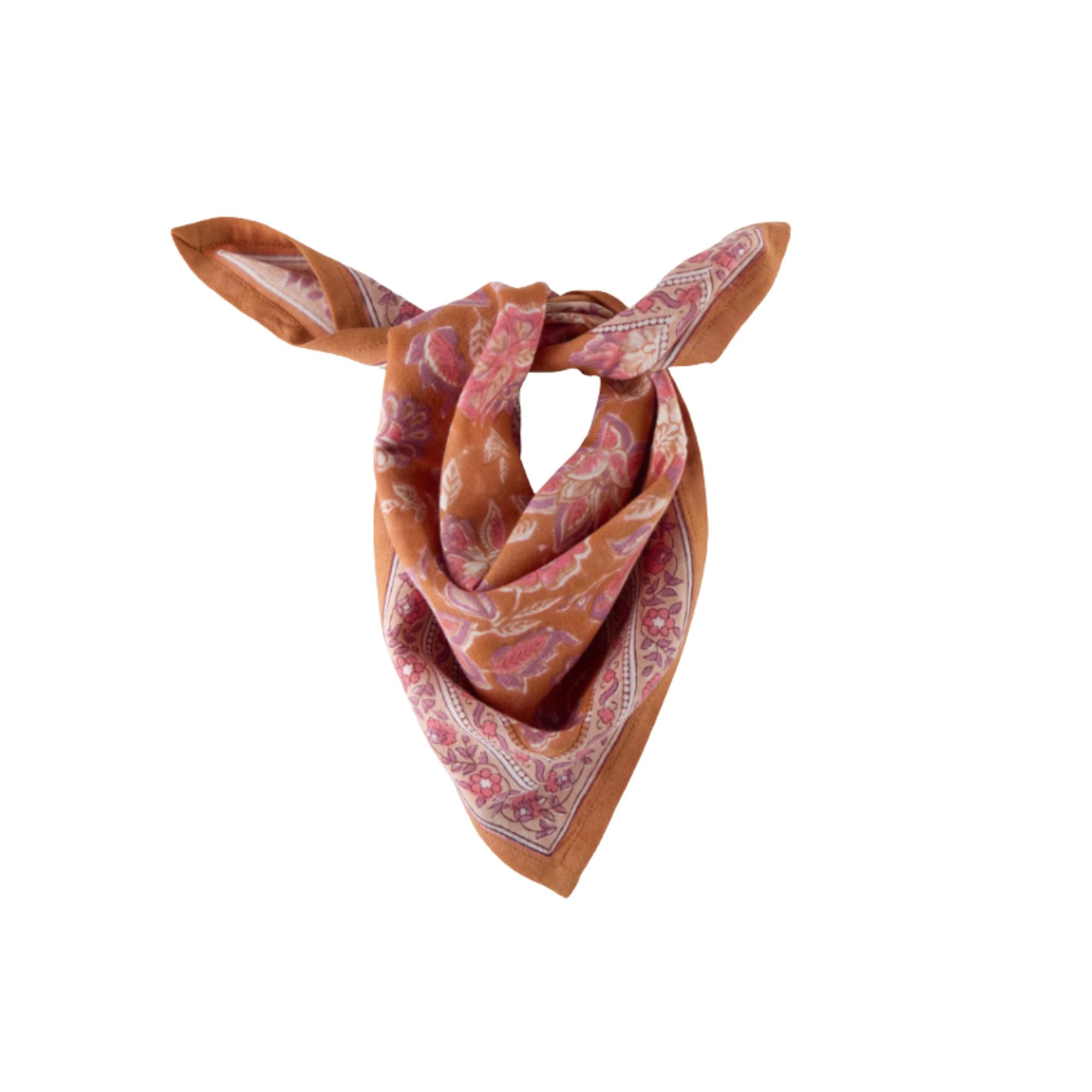 Bindi Atelier, Petit Foulard Indien - Matira Praline