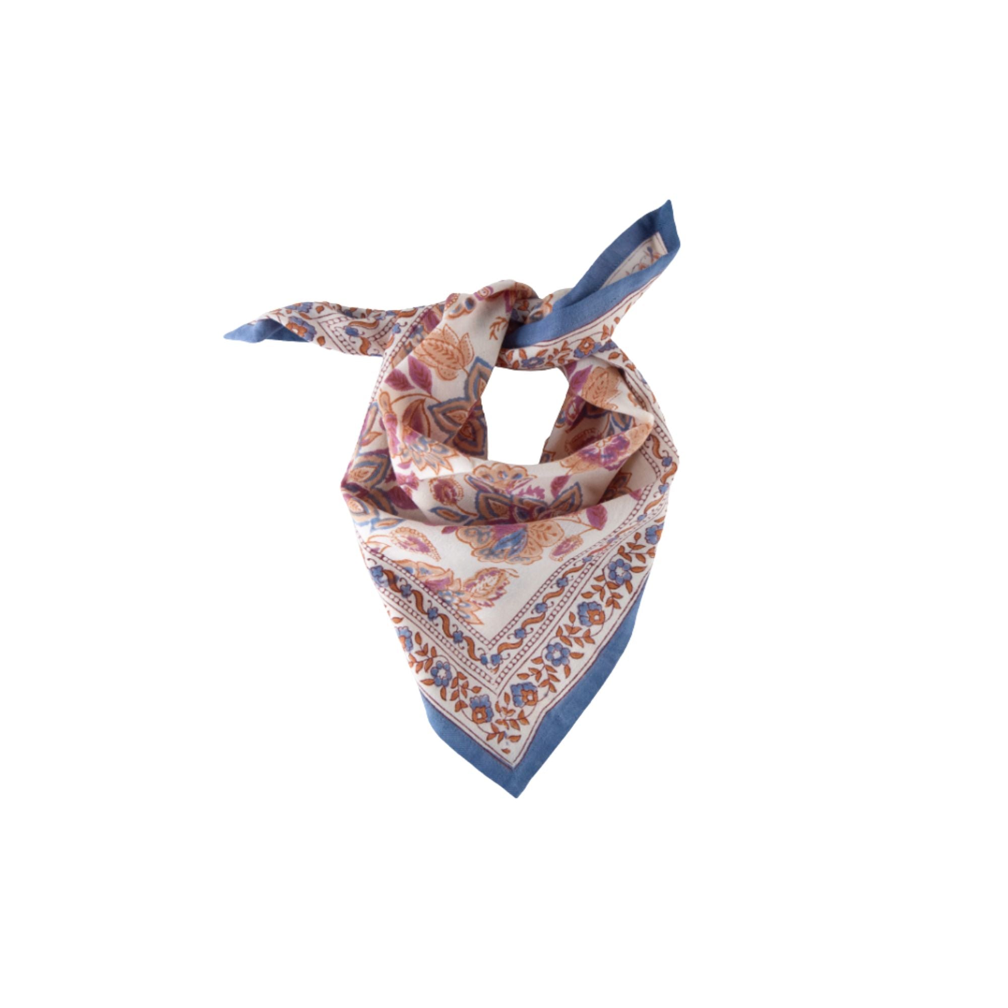 Bindi Atelier, Petit Foulard Indien - Matira Vanille