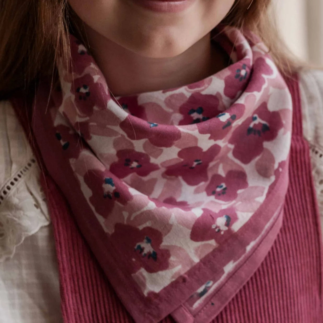 Bindi Atelier, Petit Foulard Indien - Posy Dahlia