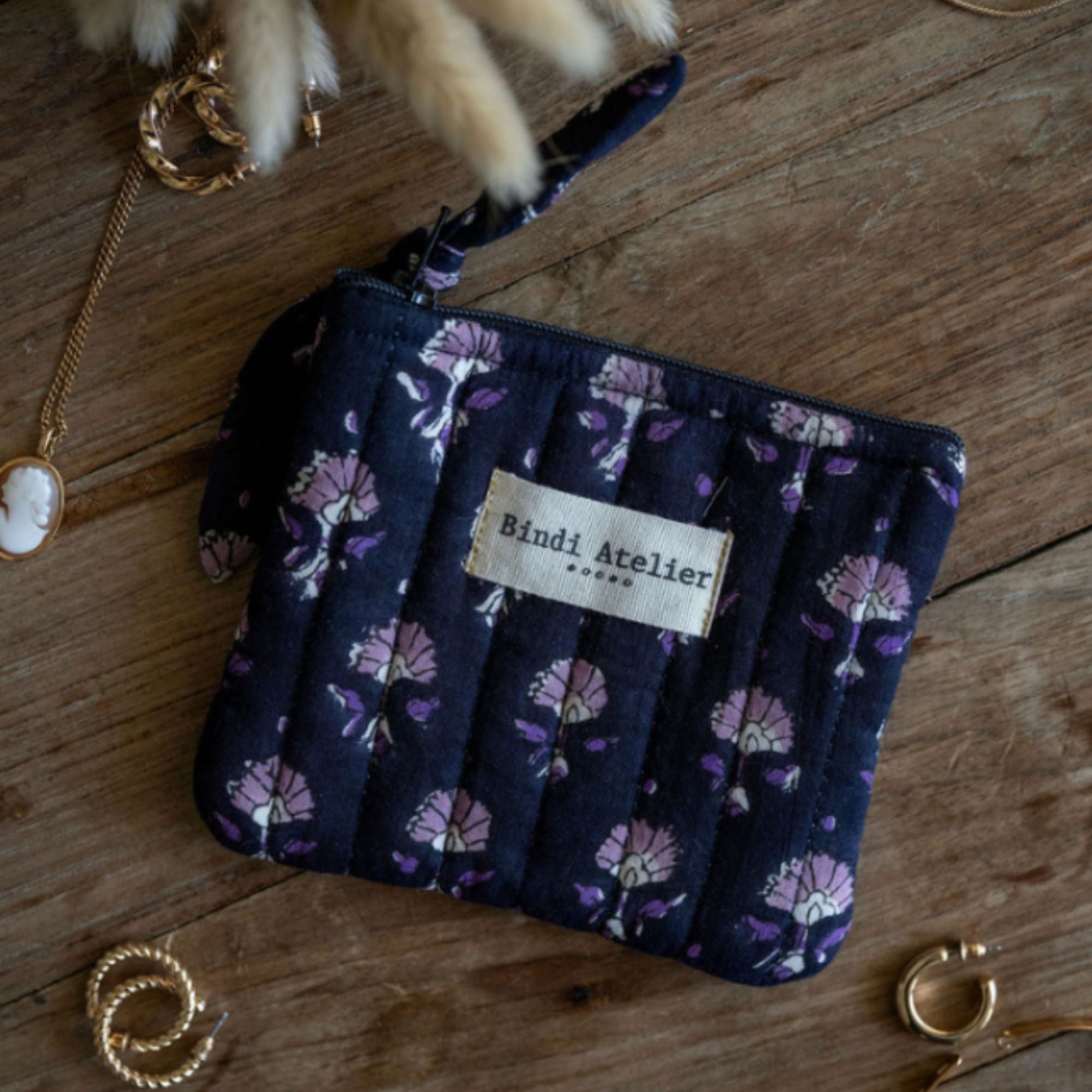 Bindi Atelier, Porte-monnaie - Aarti Minuit