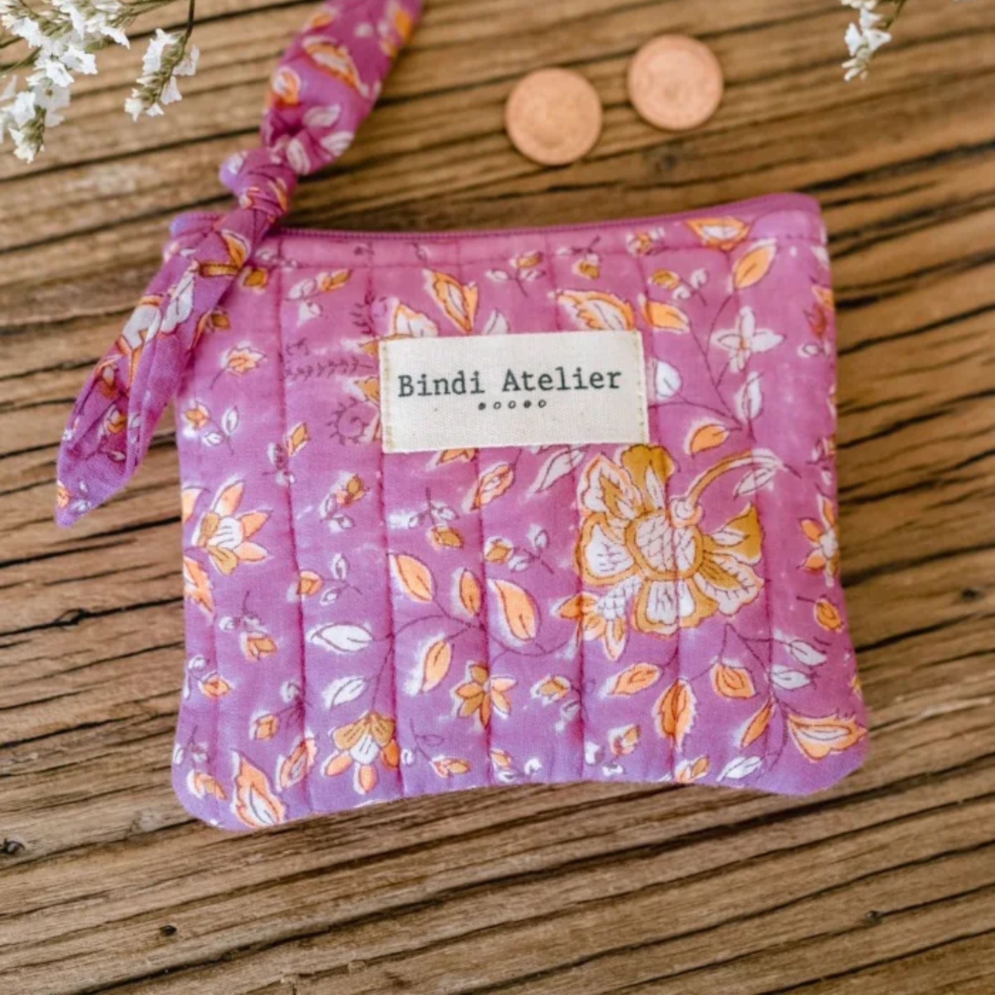 Bindi Atelier, Porte-monnaie - Folk Story Pink