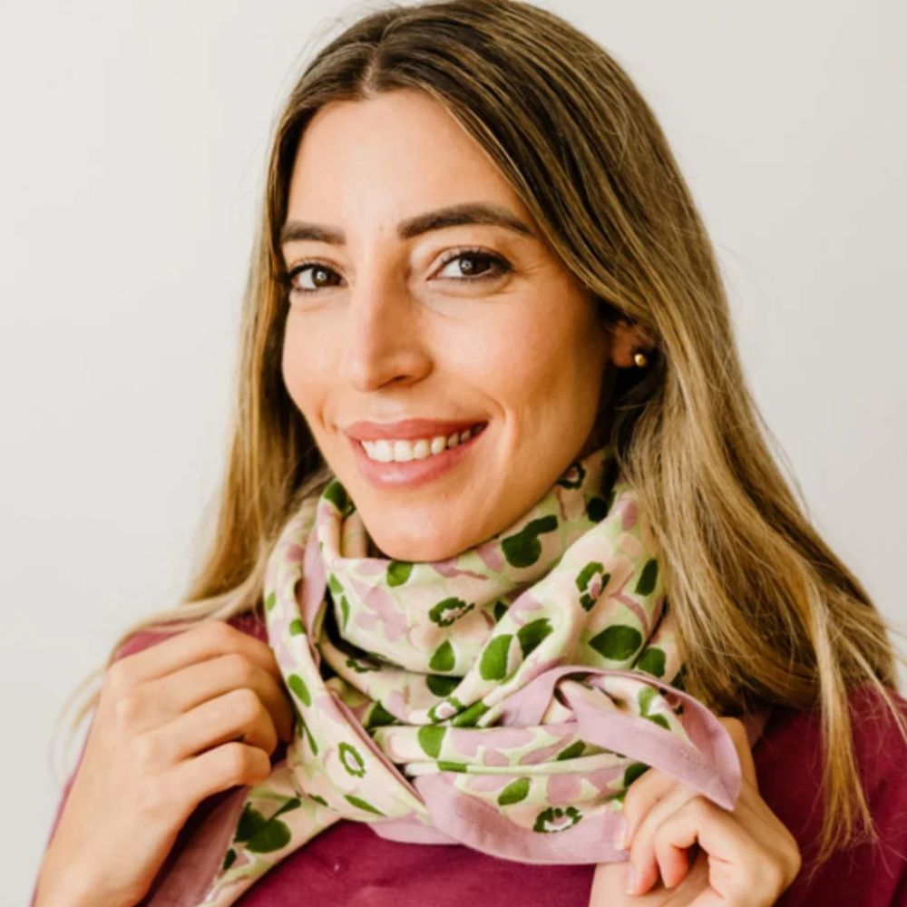 Bindi Atelier, Grand Foulard Indien - Amelia Green