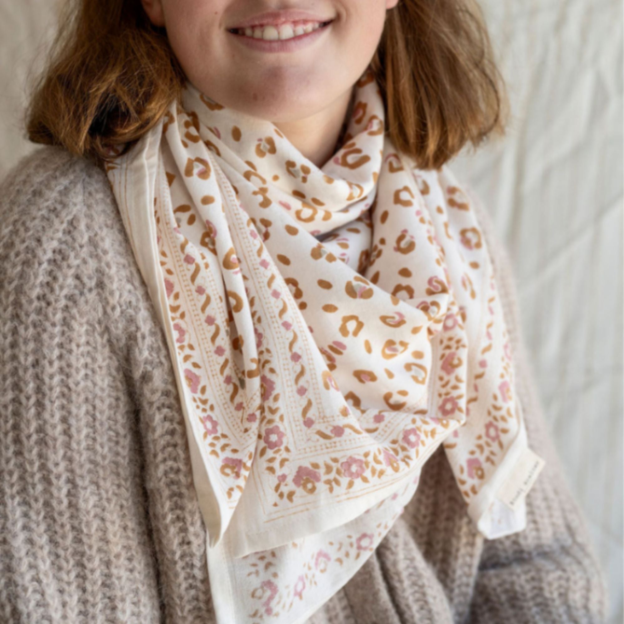 Bindi Atelier, Grand Foulard Indien - Bengal Lana