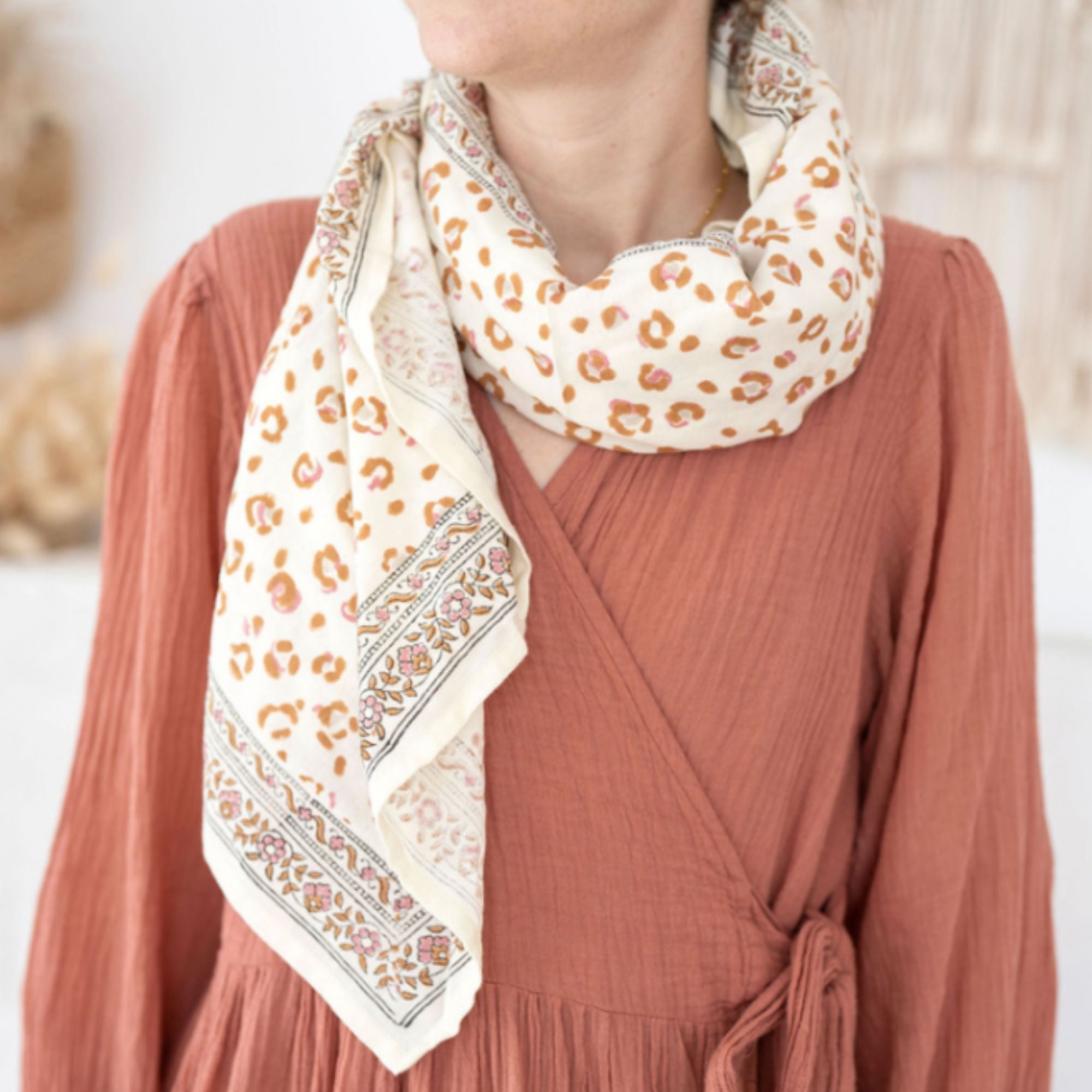 Bindi Atelier, Grand Foulard Indien - Bengal Lana