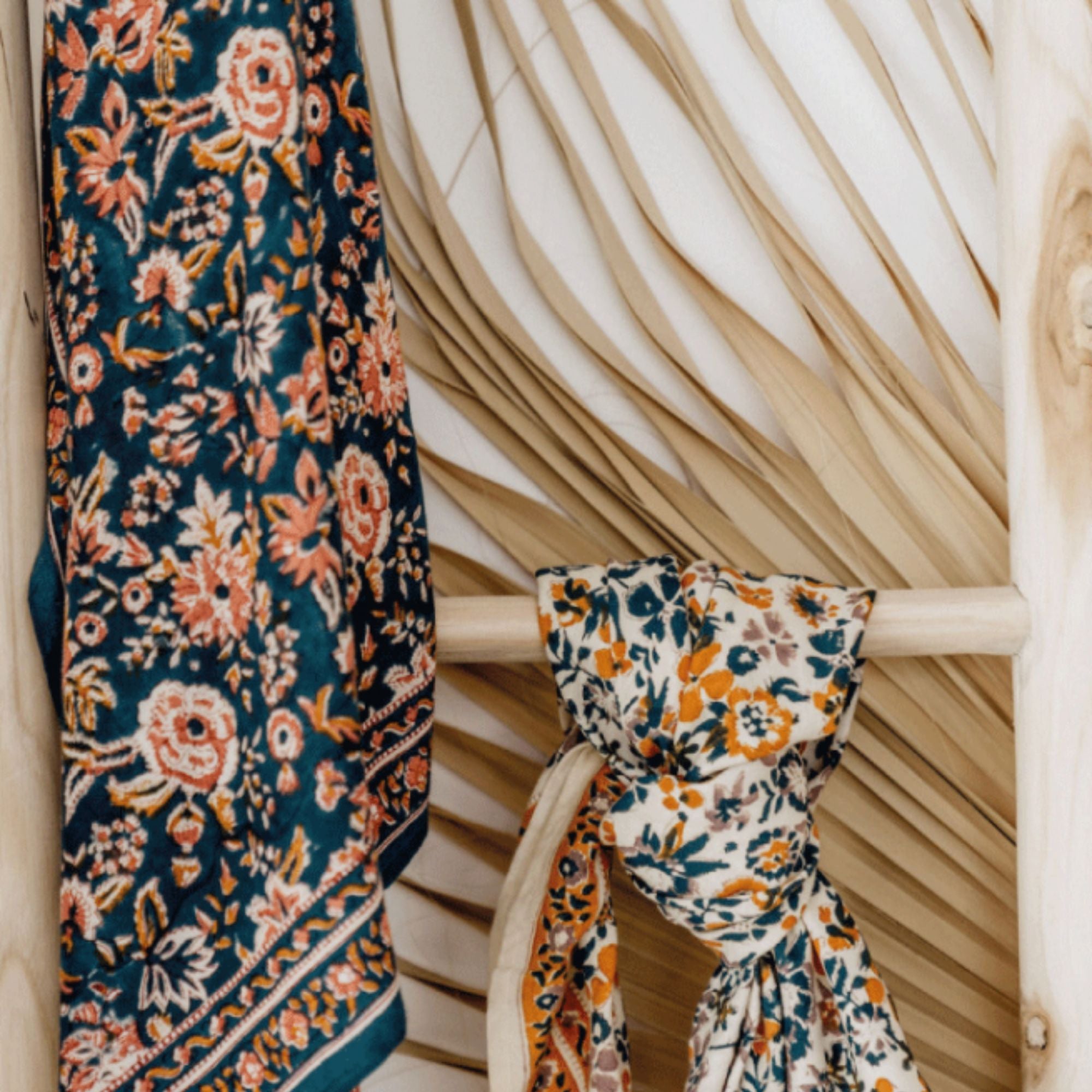 Bindi Atelier, Grand Foulard Indien - Goa Lagon