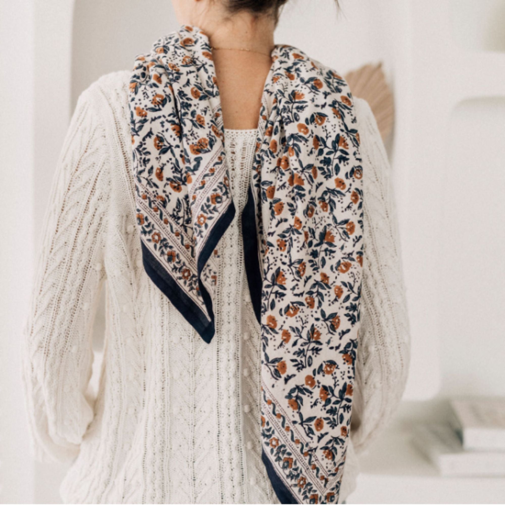 Bindi Atelier, Grand Foulard Indien - Mayli Orage