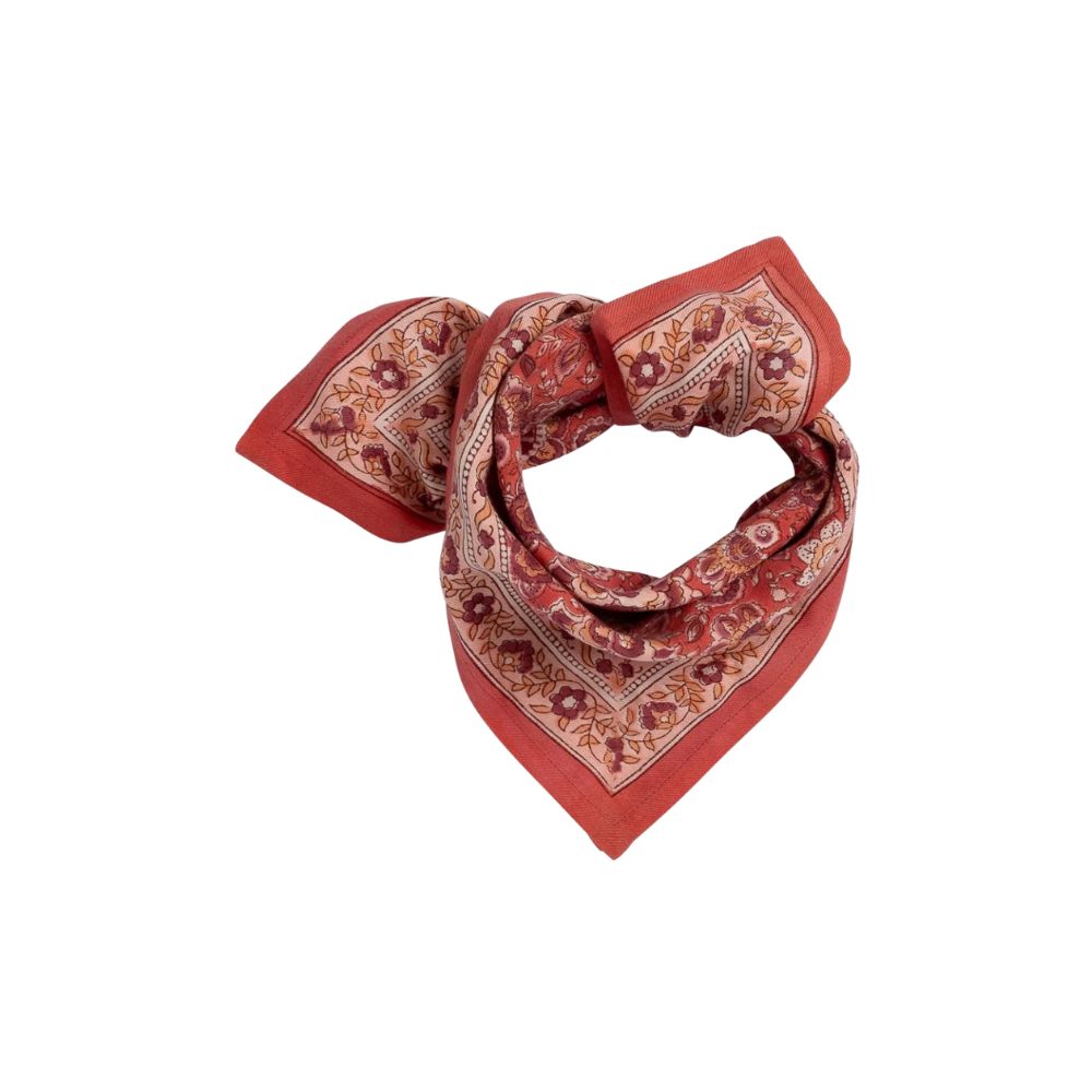 Bindi Atelier, Petit Foulard Indien - Garda Framboise