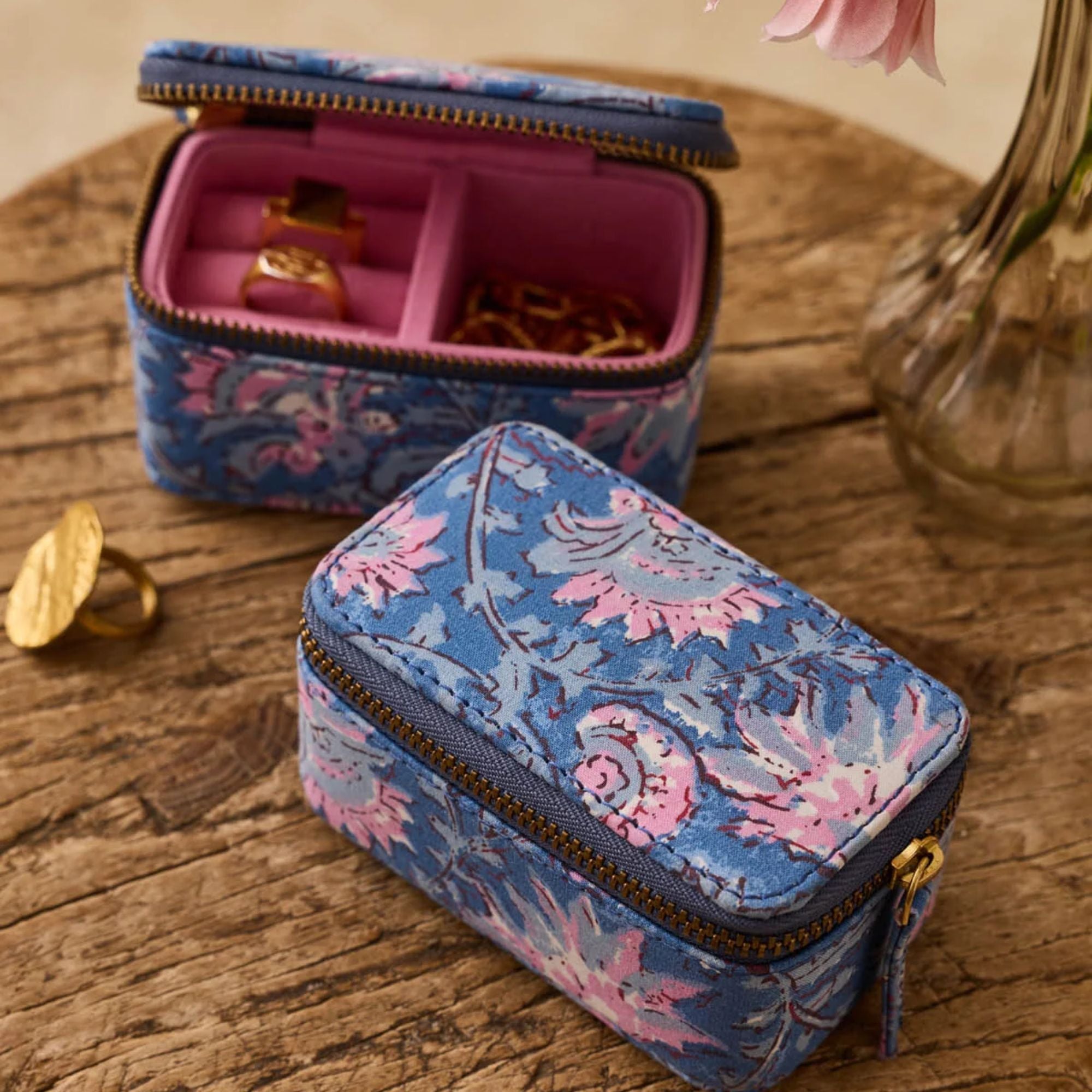 Boîte à bijoux Louise Misha Soumaya - Blue Capri