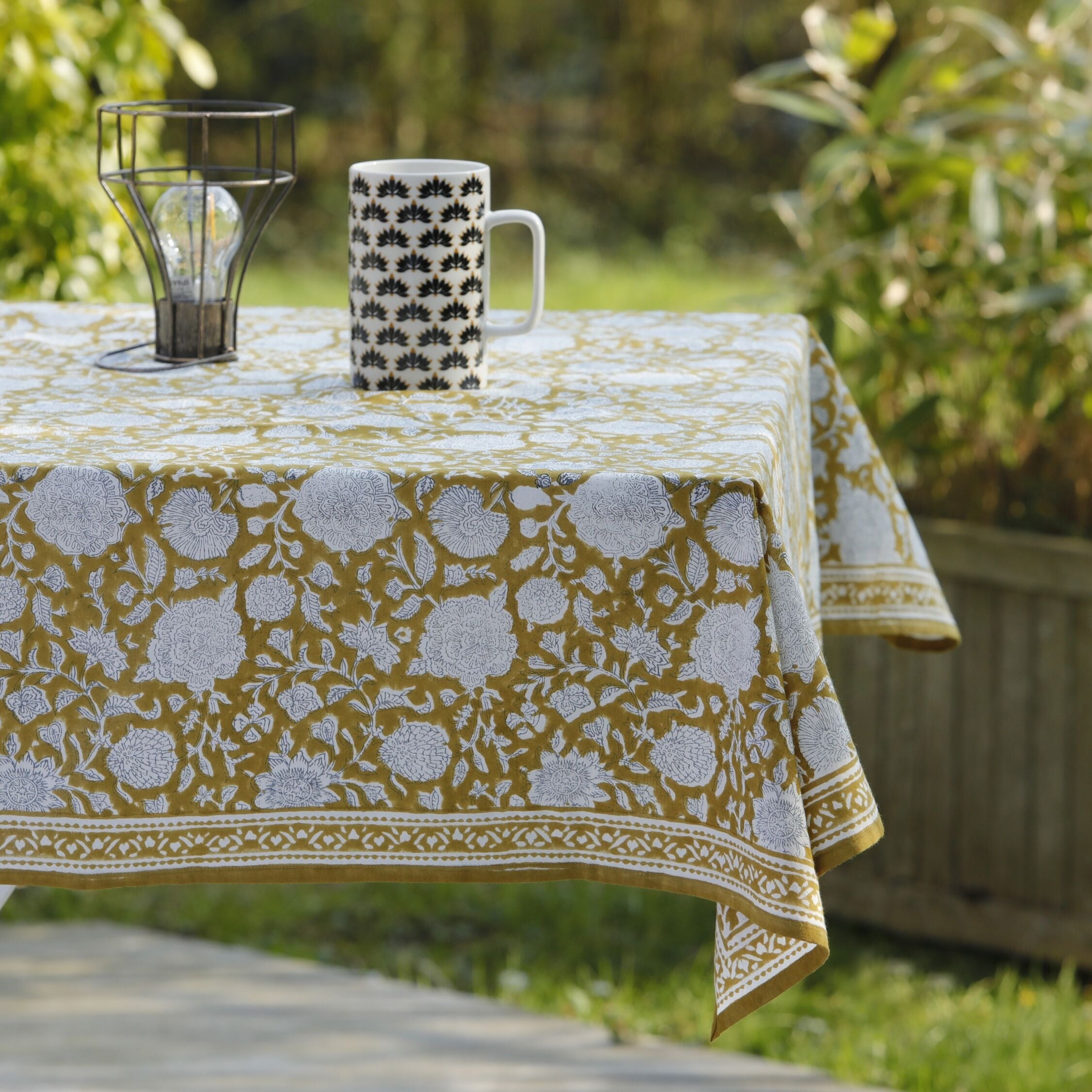Bonheur du jour, Nappe rectangle 170x250 - Tupia Absynthe