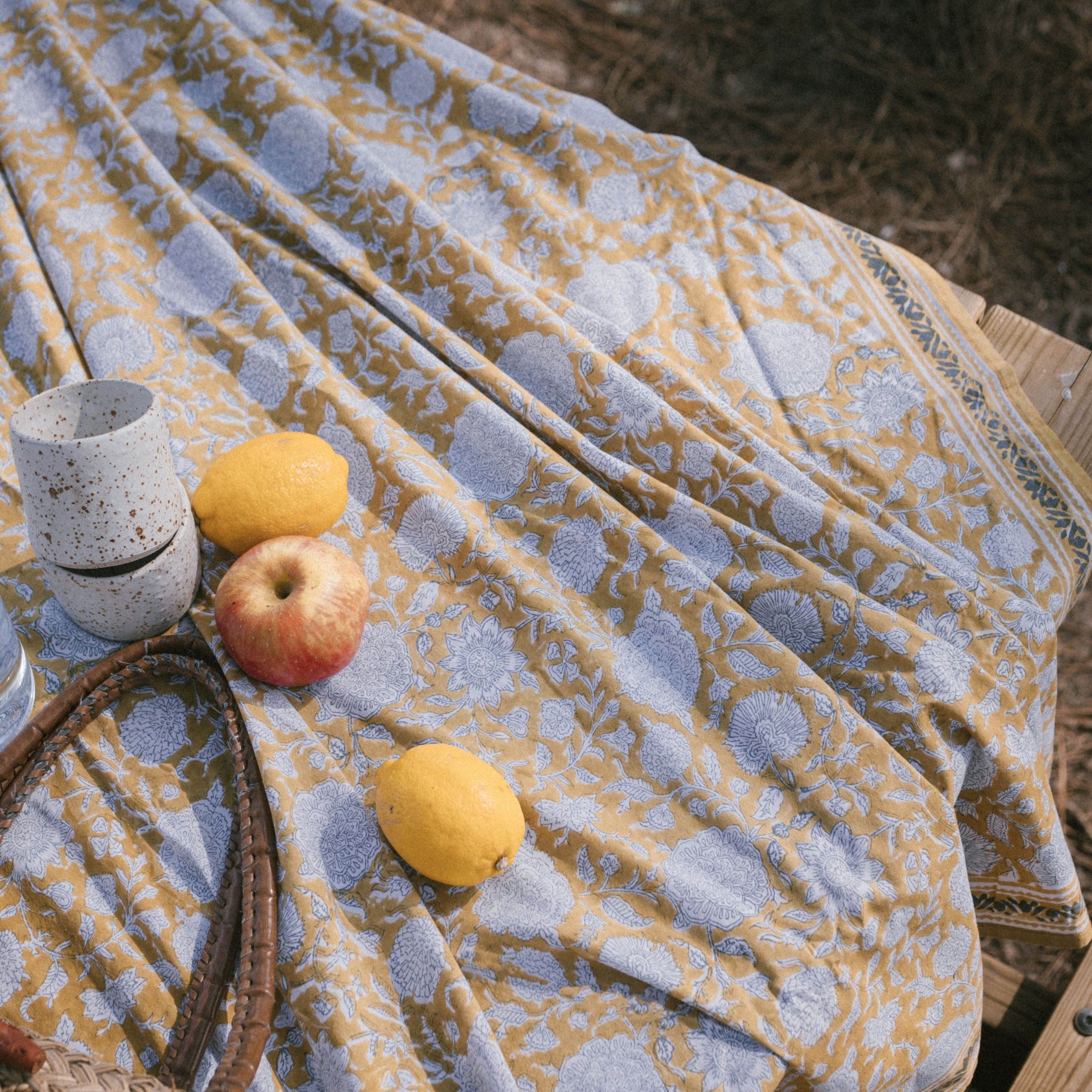 Bonheur du jour, Nappe rectangle 170x250 - Tupia Absynthe