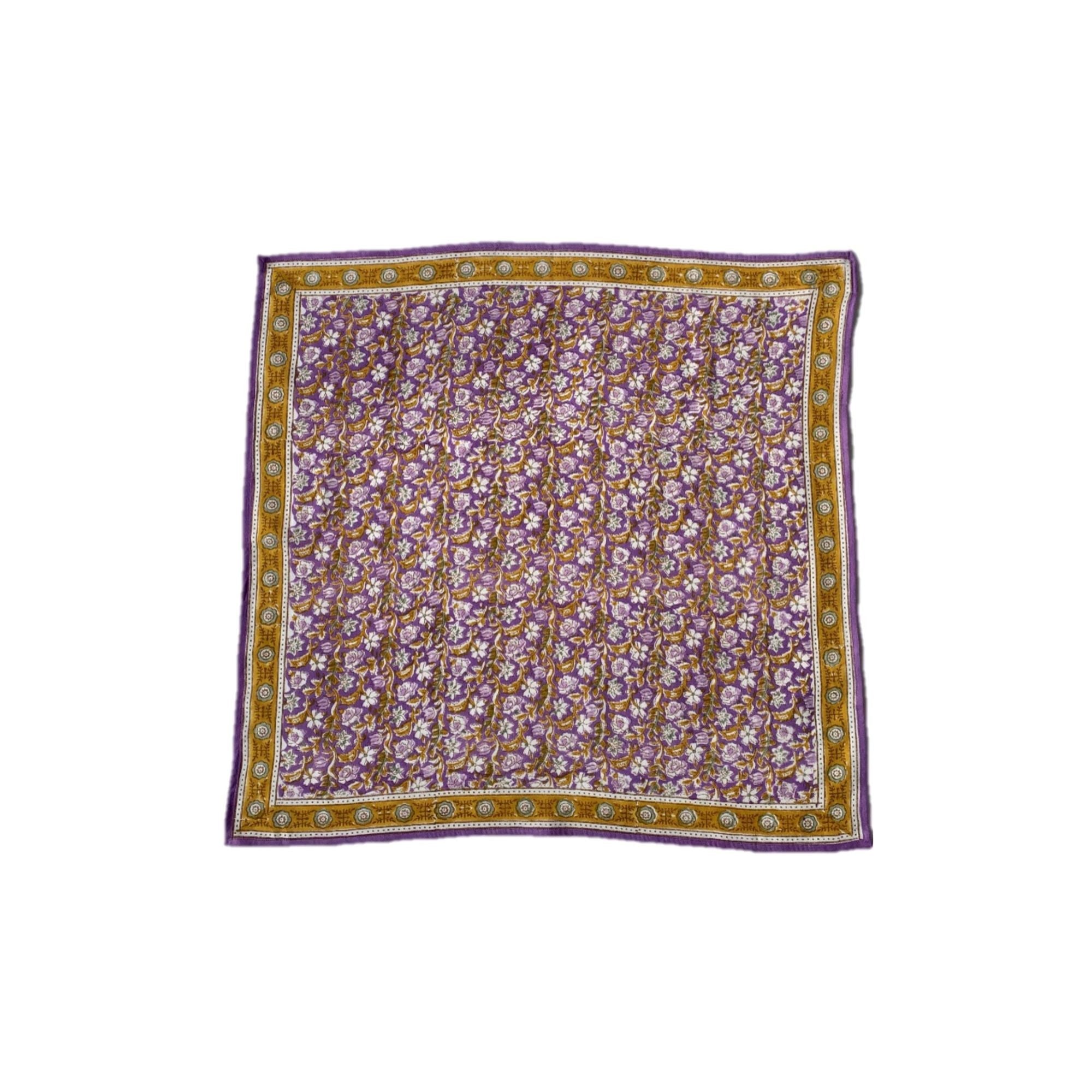 Bonheur du jour, Grand Foulard Indien - Absynthe Violet
