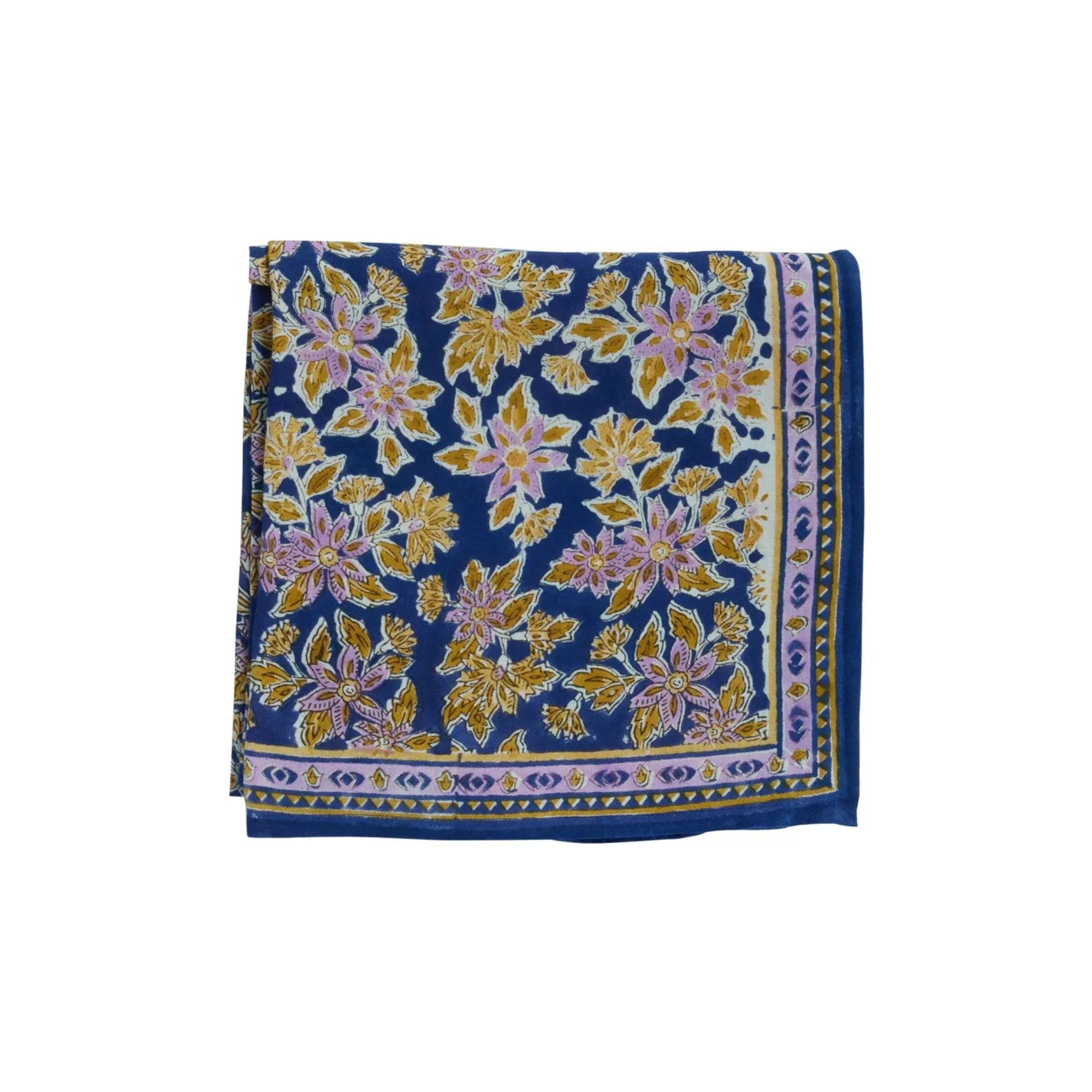 Bonheur du jour, Grand Foulard Indien - Arya Indigo
