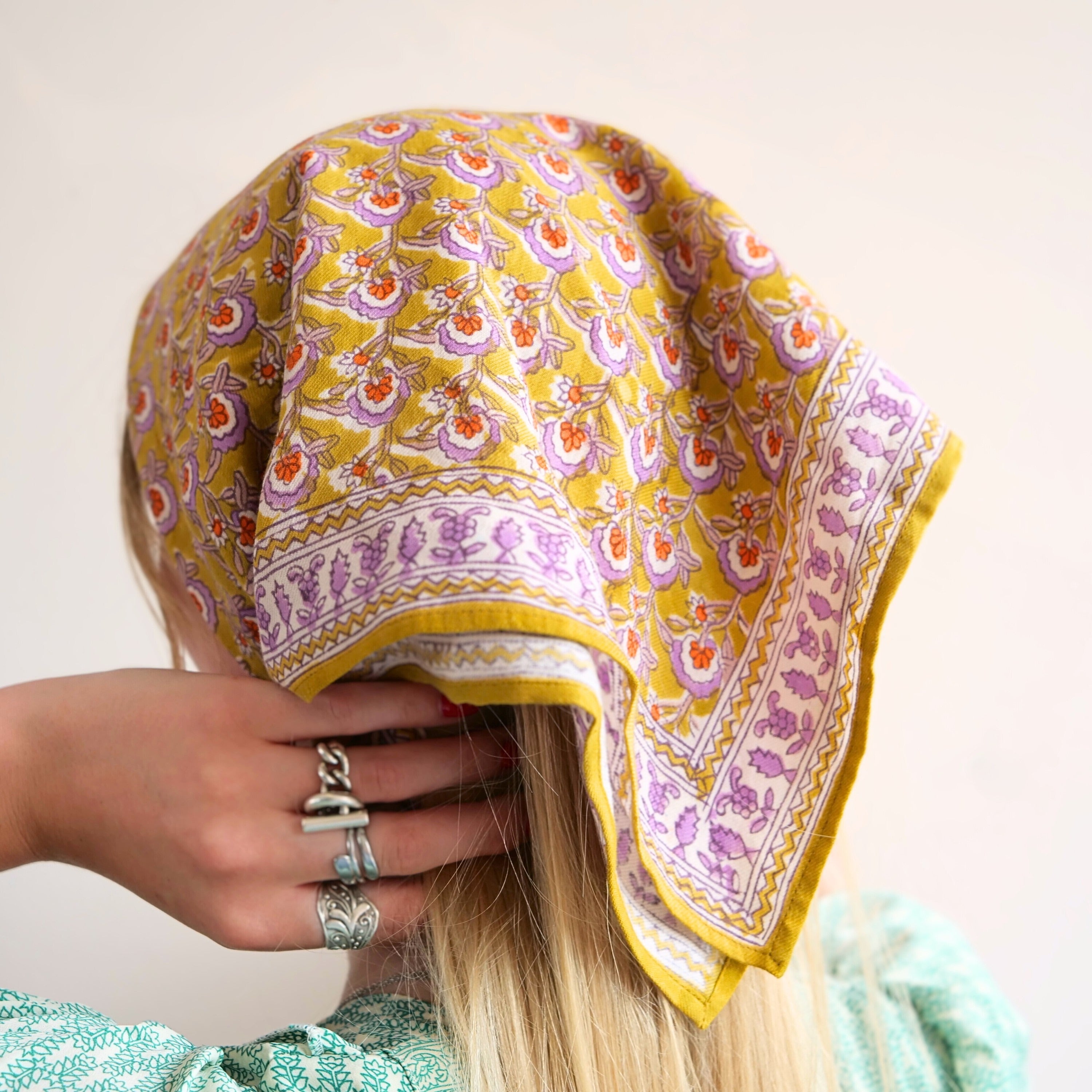 Bonheur du jour, Grand Foulard Indien - Victorian Absynthe