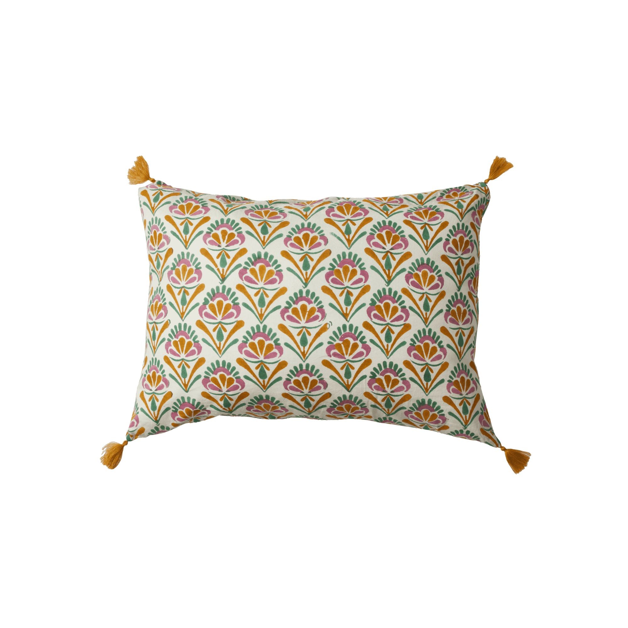 Bonheur du jour, Housse de coussin 50x35 - Seventies Ecru