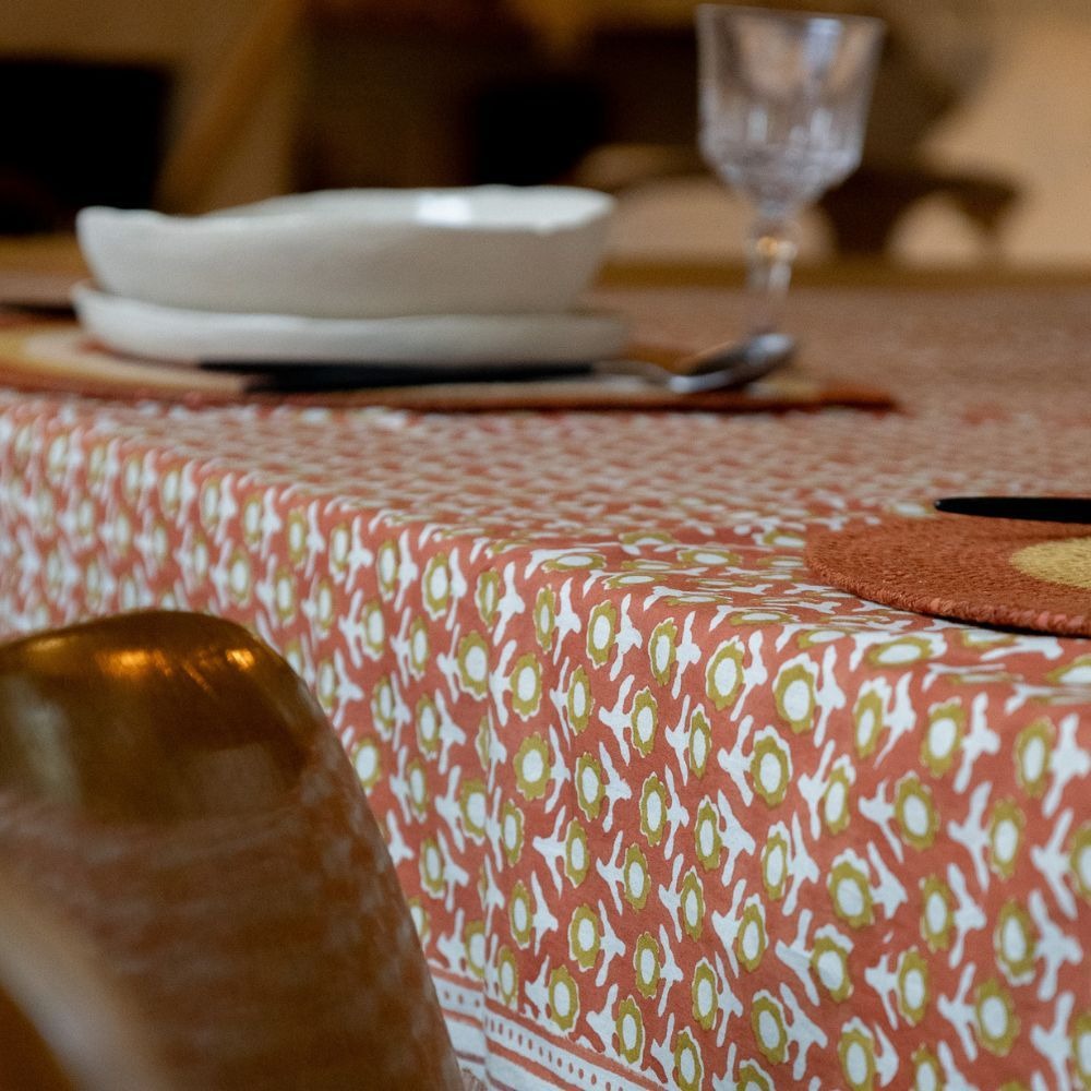 Bonheur du jour, Nappe rectangle 170x250 - Isha Écureuil