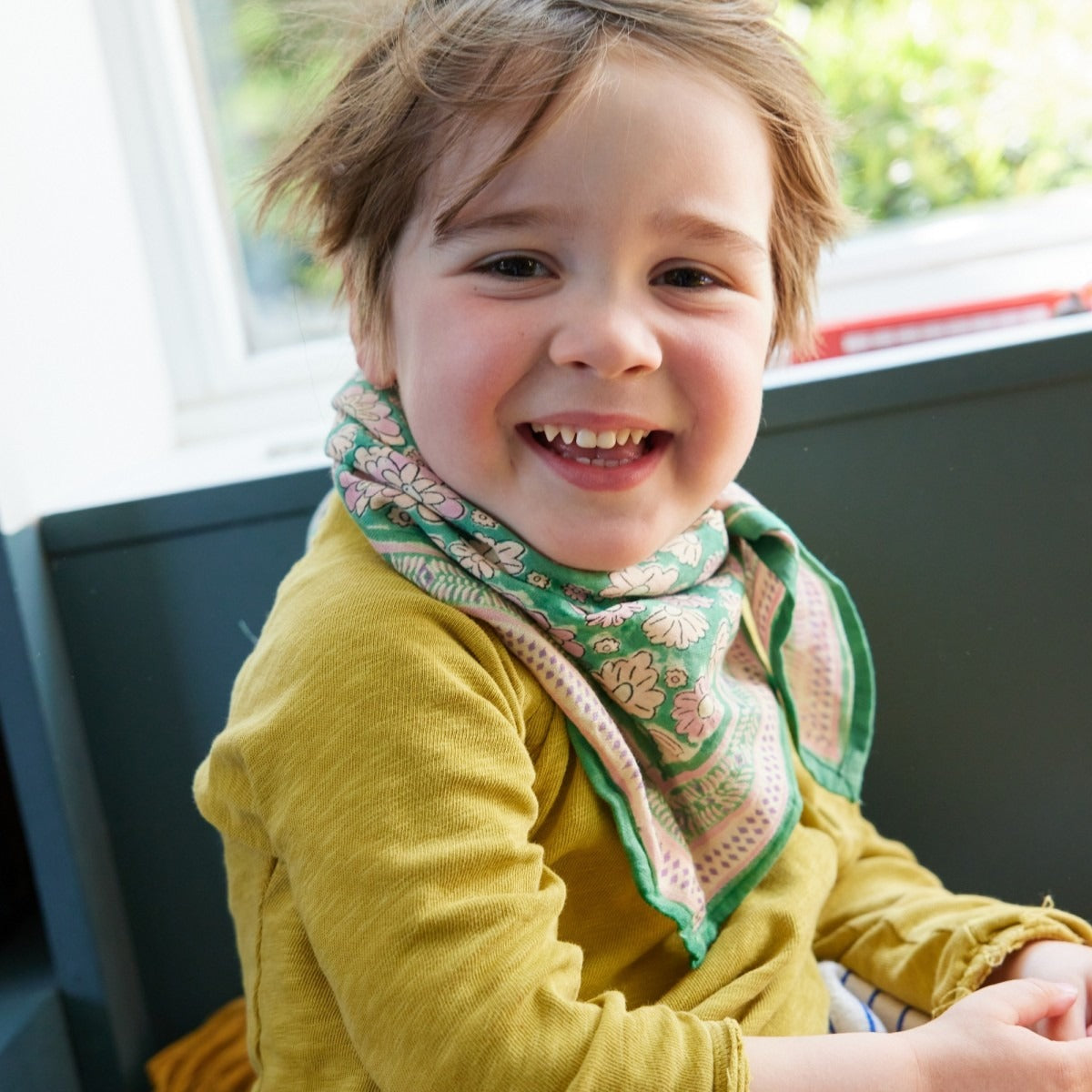 Bonheur du jour, Petit Foulard - London Green