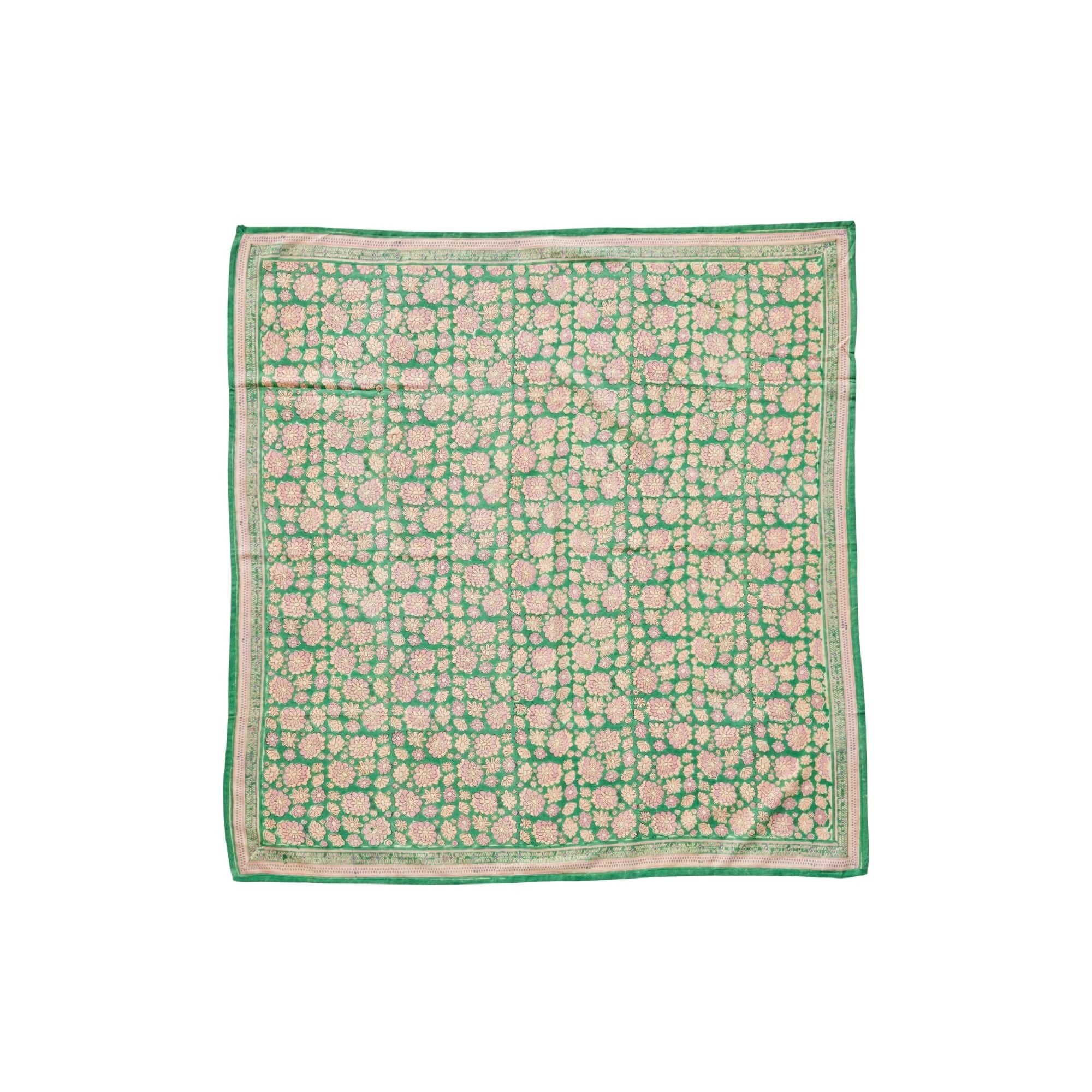 Grand Foulard Indien Bonheur du jour - London Green1