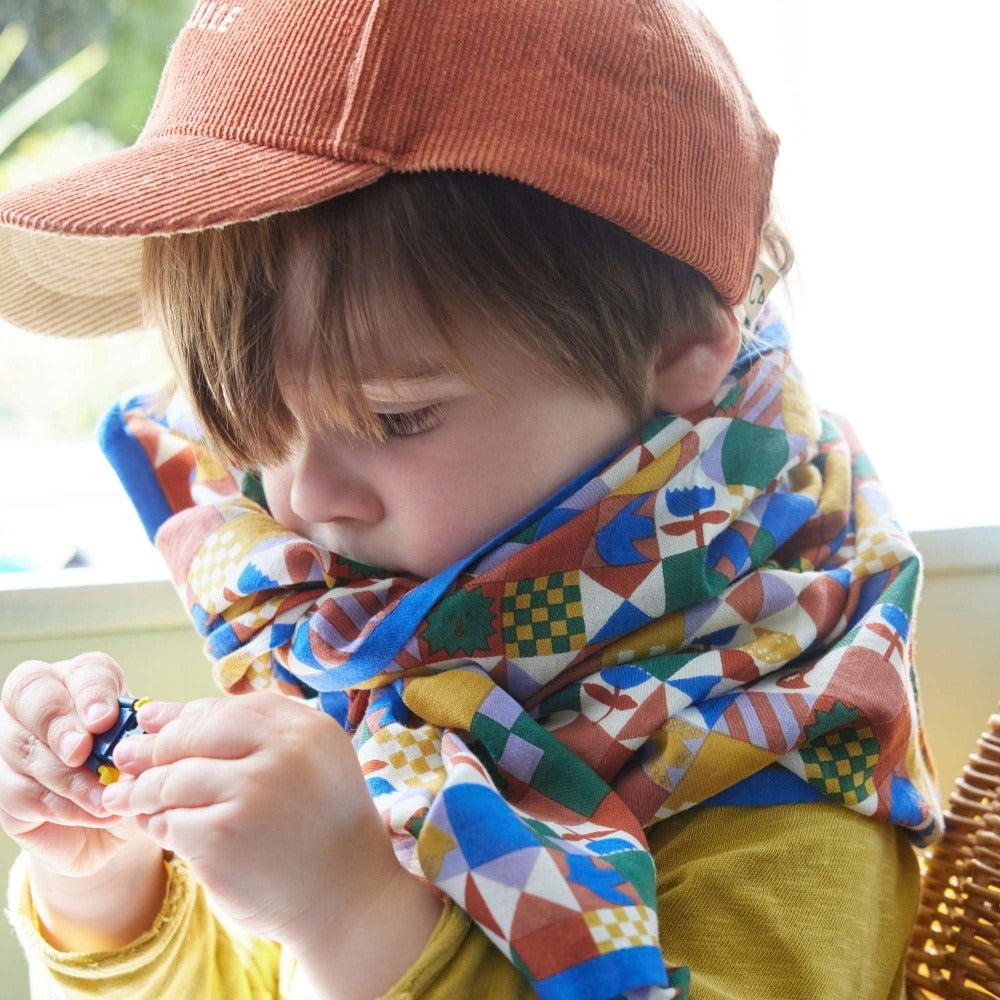 Bonheur du jour, Petit Foulard - Patchy Bleu
