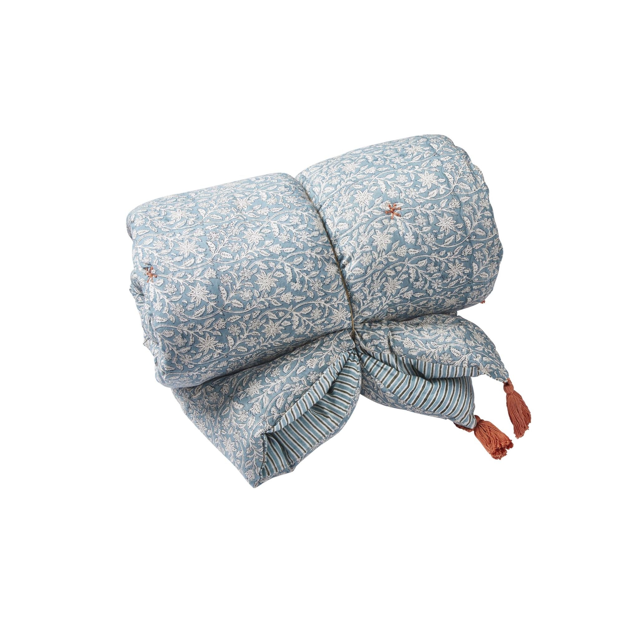 Bonheur du jour, Sur-matelas 200x90  - Goa Blue Green