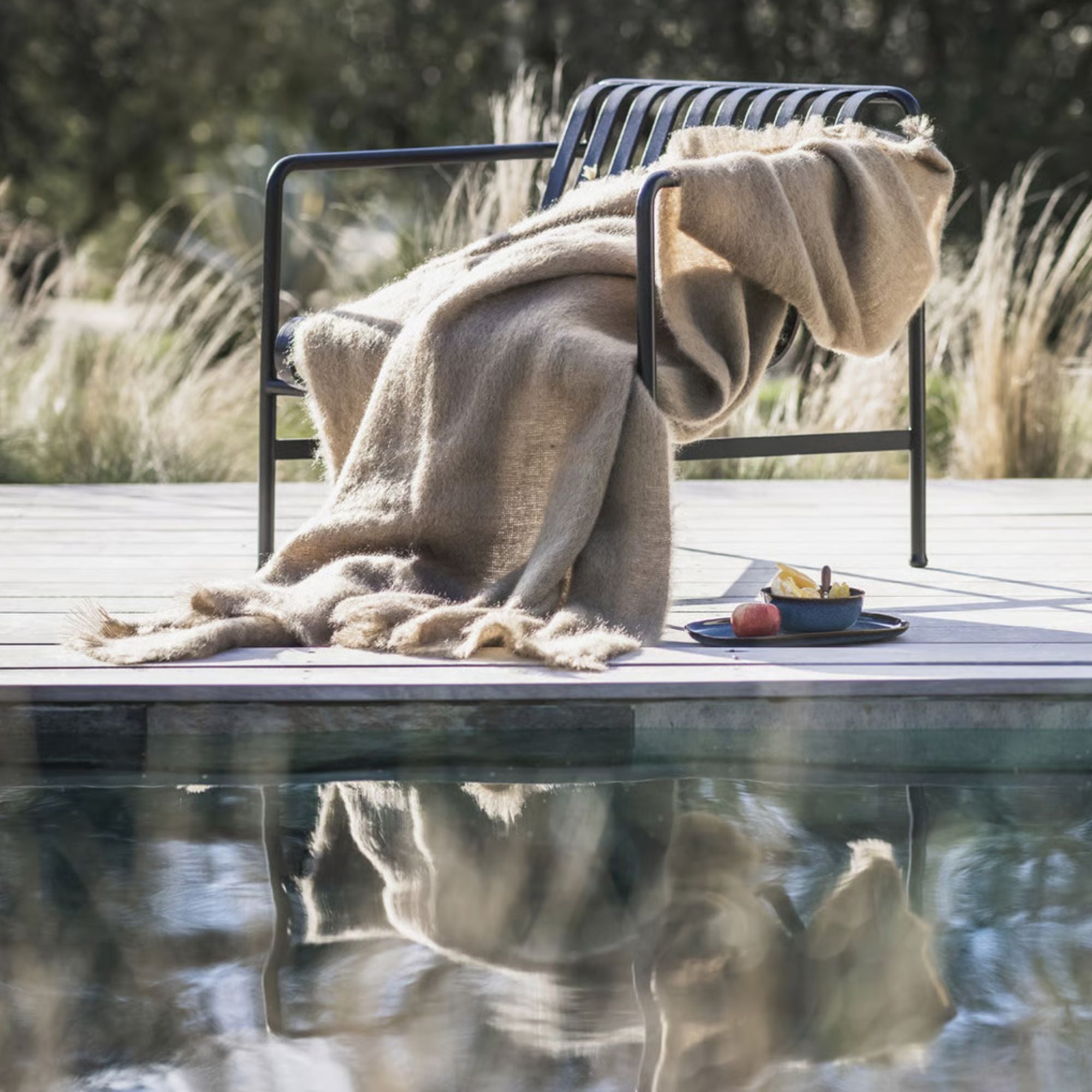 Brun de Vian Tiran, Plaid Mohair - Moka