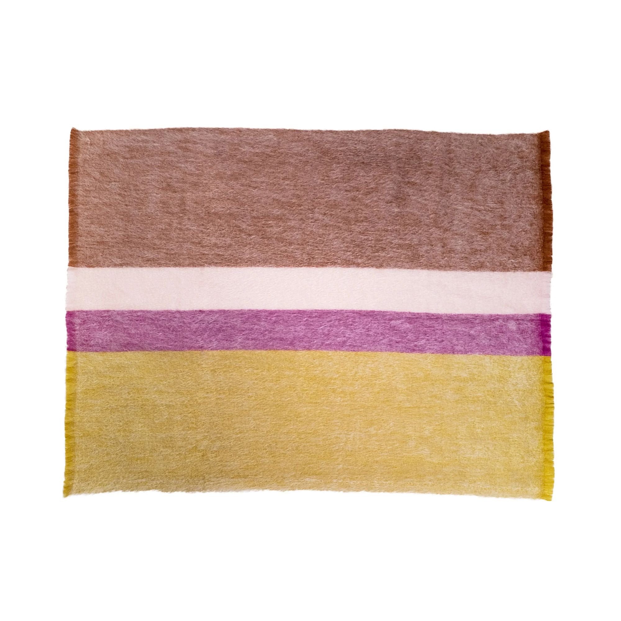 Brun de Vian Tiran, Plaid Mohair Dessins - Paysage Colline