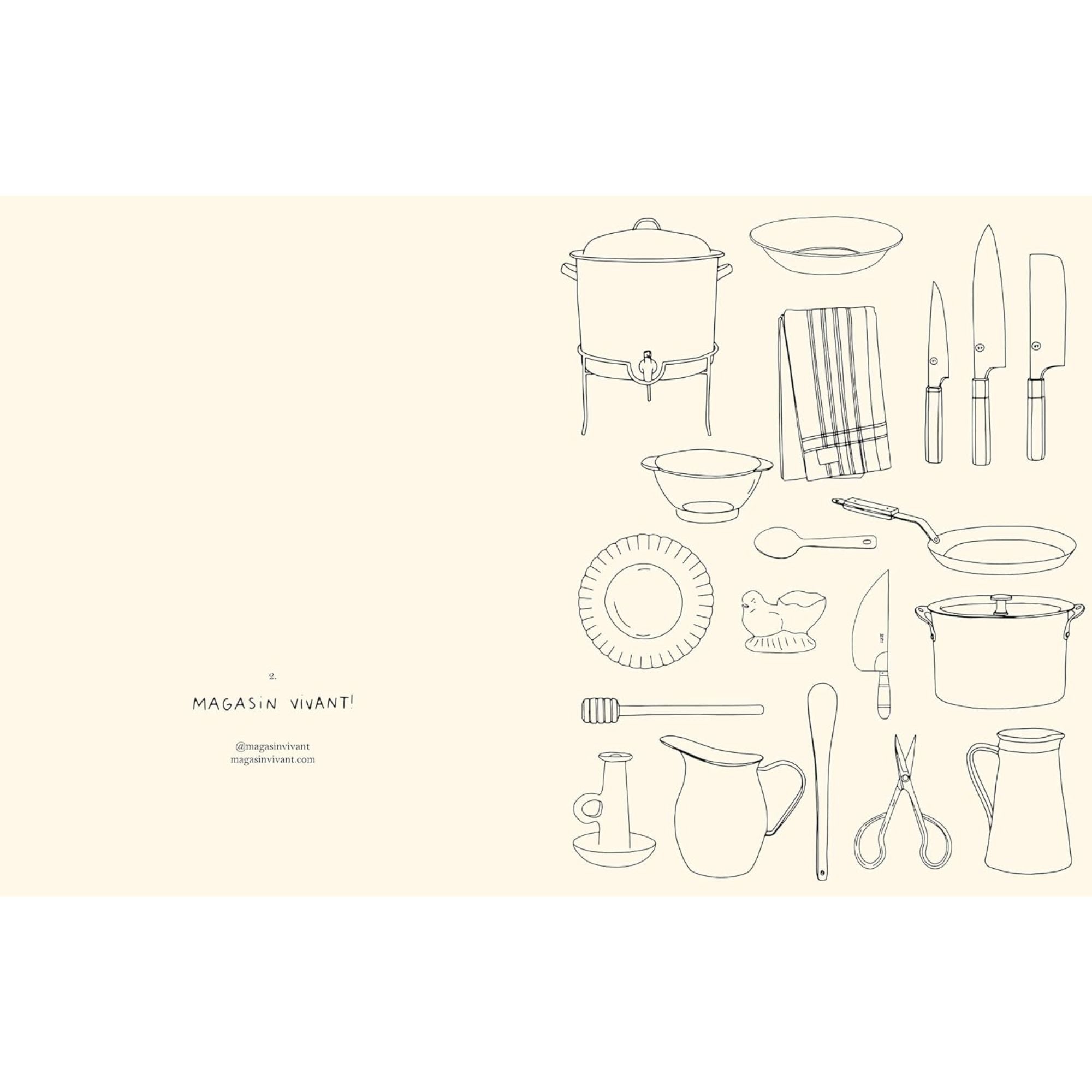 Cahier de coloriage Cuisines - Zoé de Las Cases